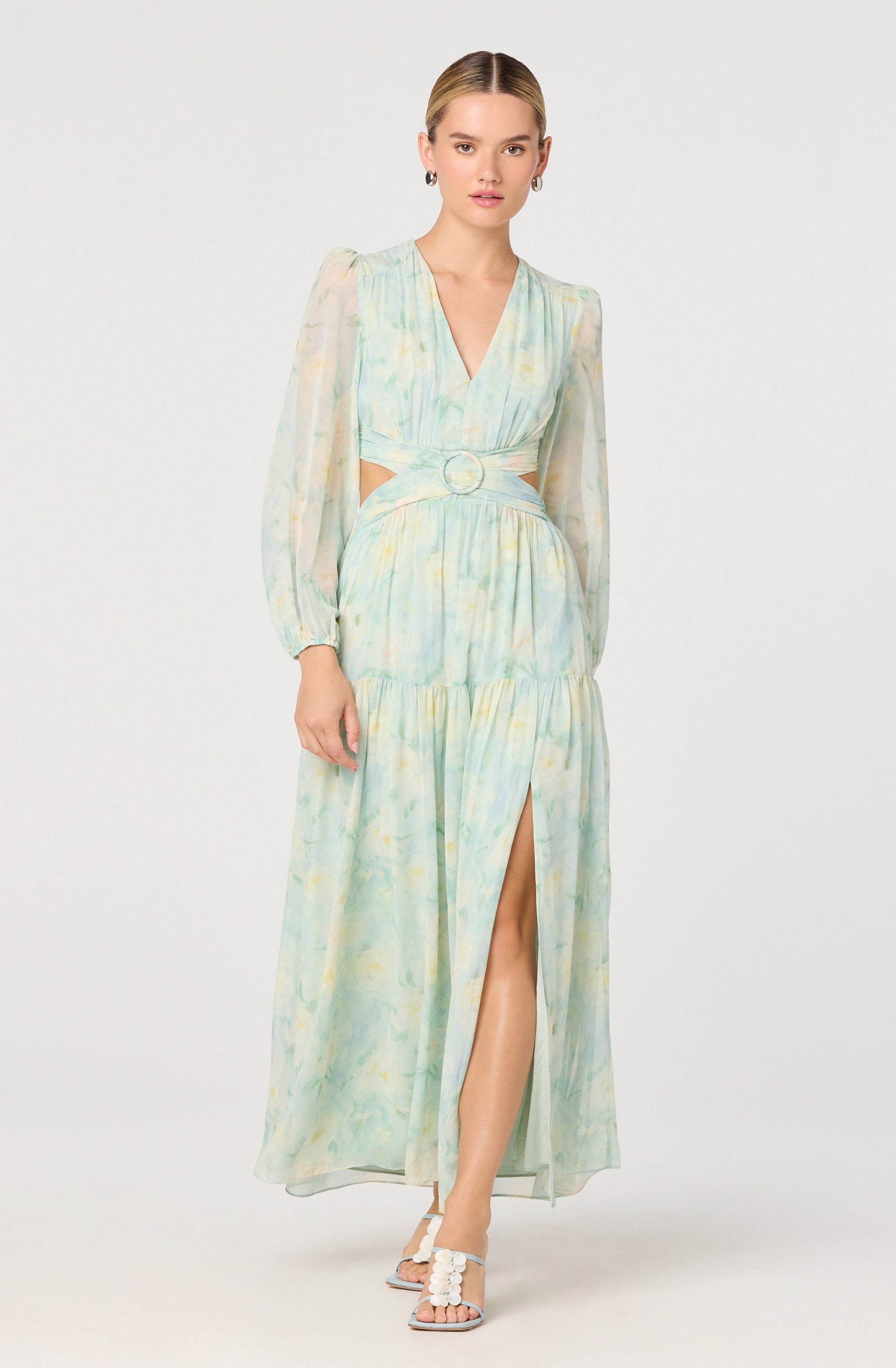 Klarissa Floral Cutout Maxi Dress