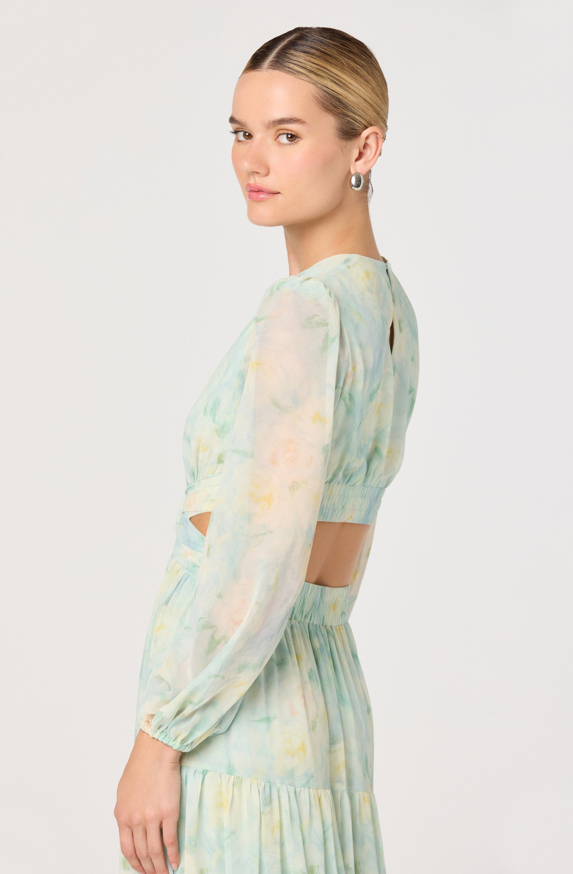 Klarissa Floral Cutout Maxi Dress