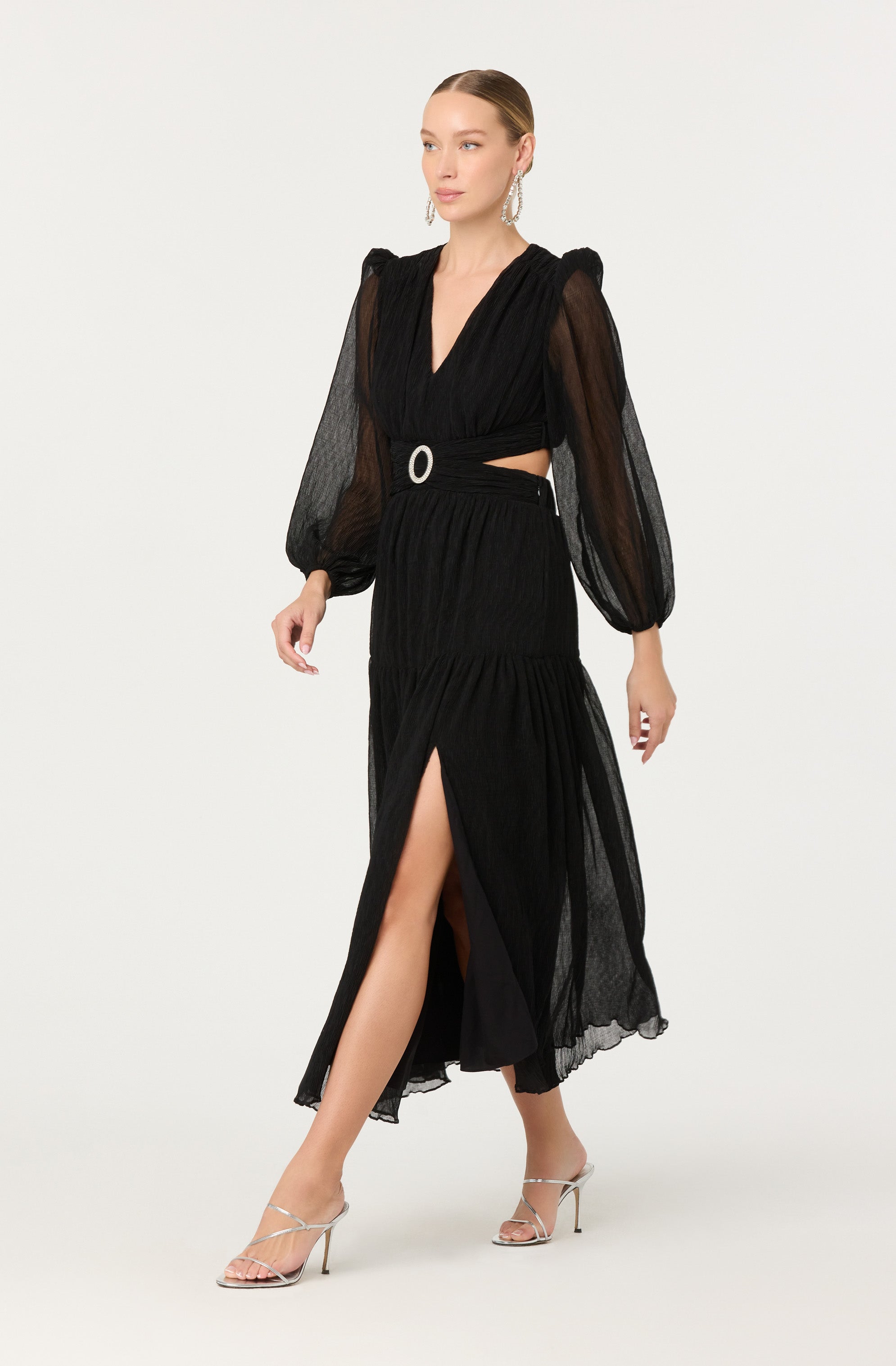 Klarissa V-Neck Cutout Maxi Dress