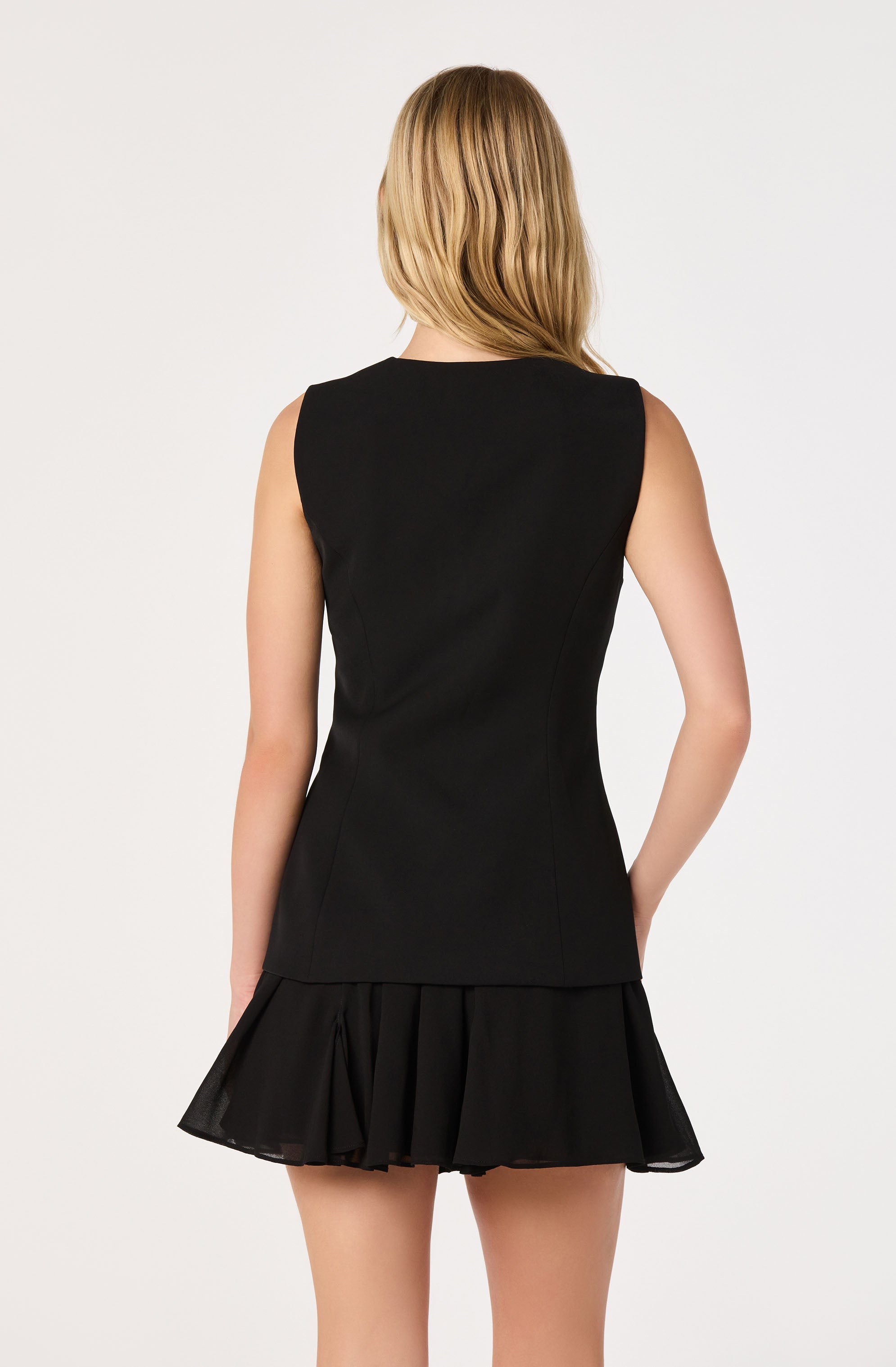 Christen Contrast Vest Mini Dress