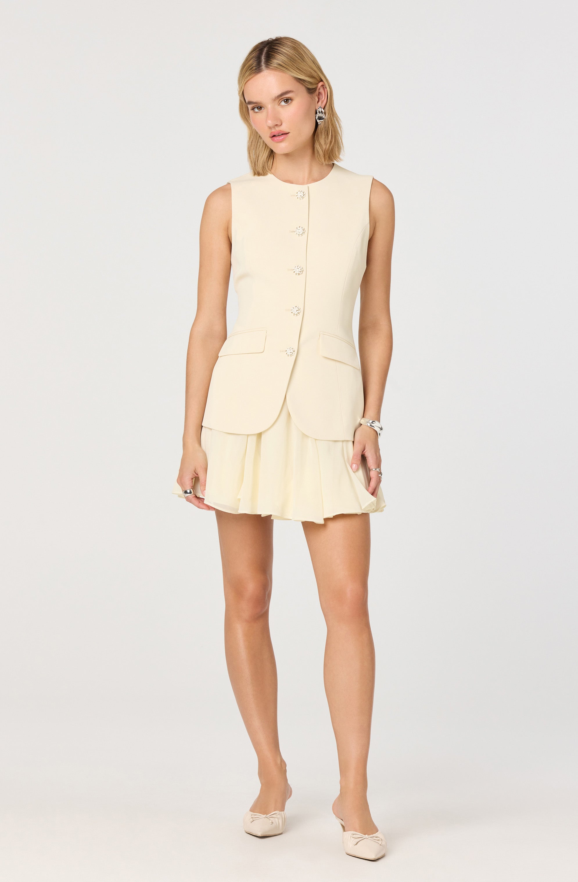 Christen Contrast Vest Mini Dress