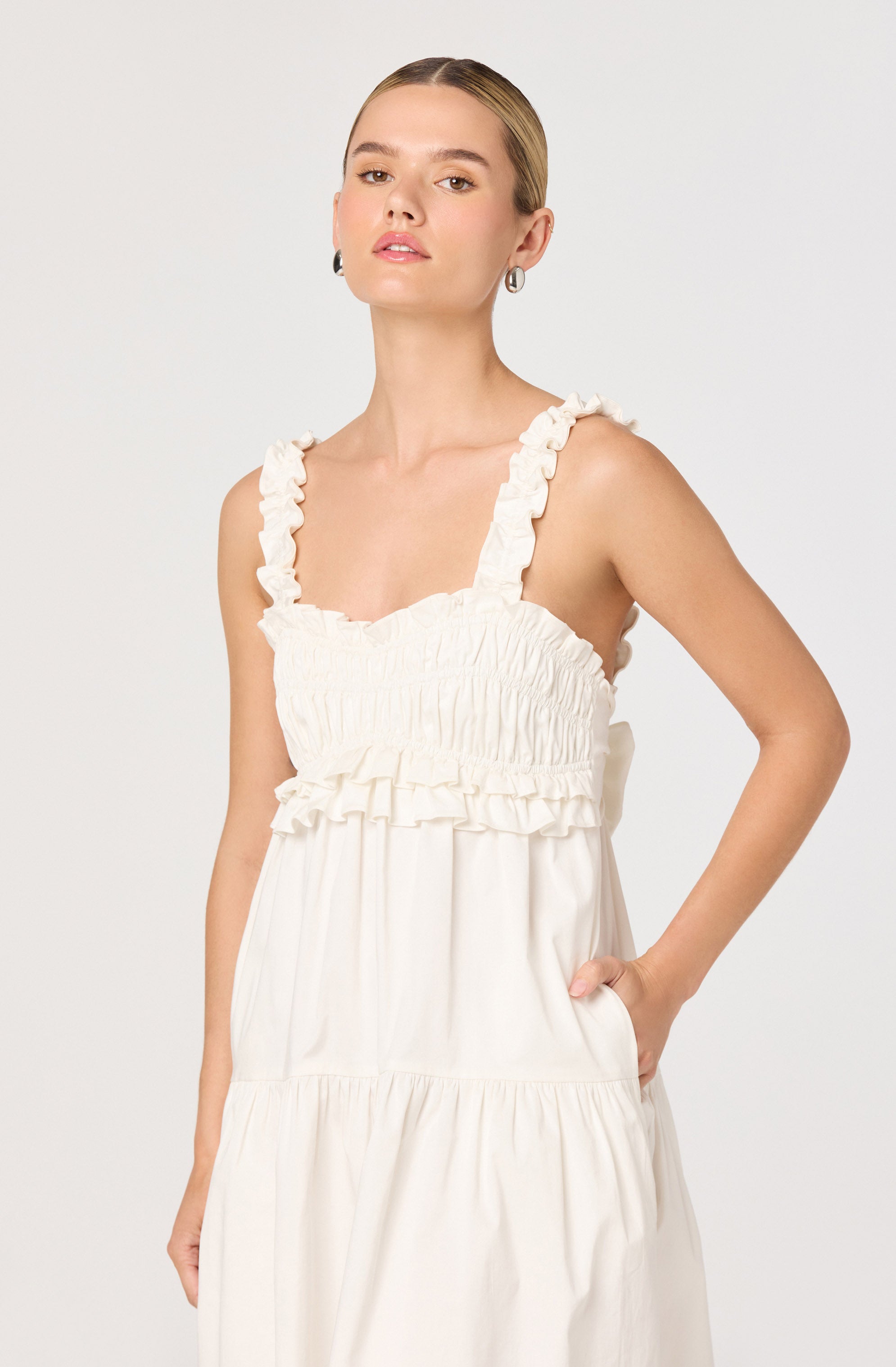 Orenthia Ruffle Trim Maxi Dress