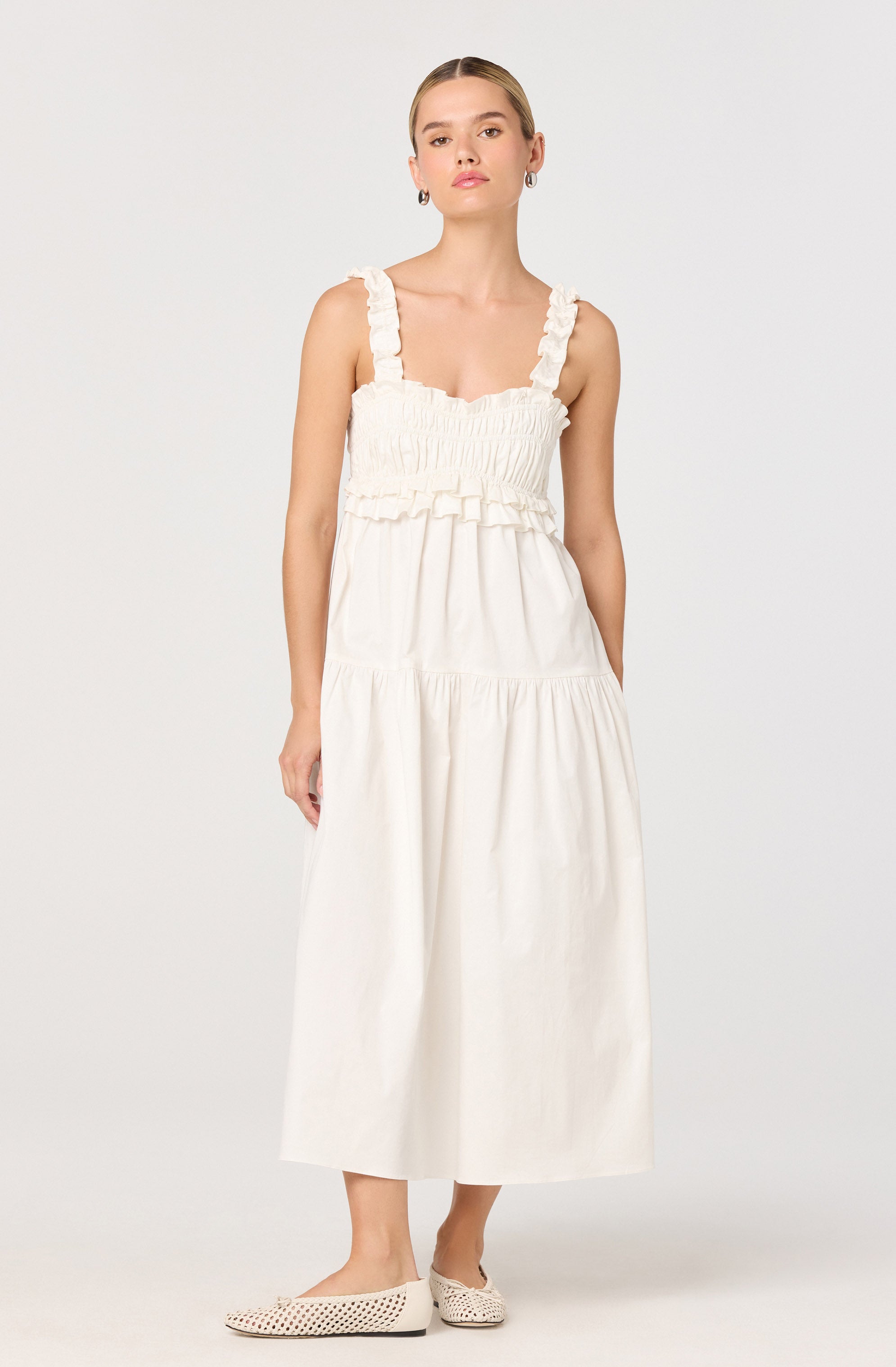 Orenthia Ruffle Trim Maxi Dress