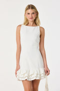 Elexis Ruffle Hem Mini Dress