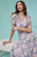 Jessenia Floral V-Neck Midi Dress