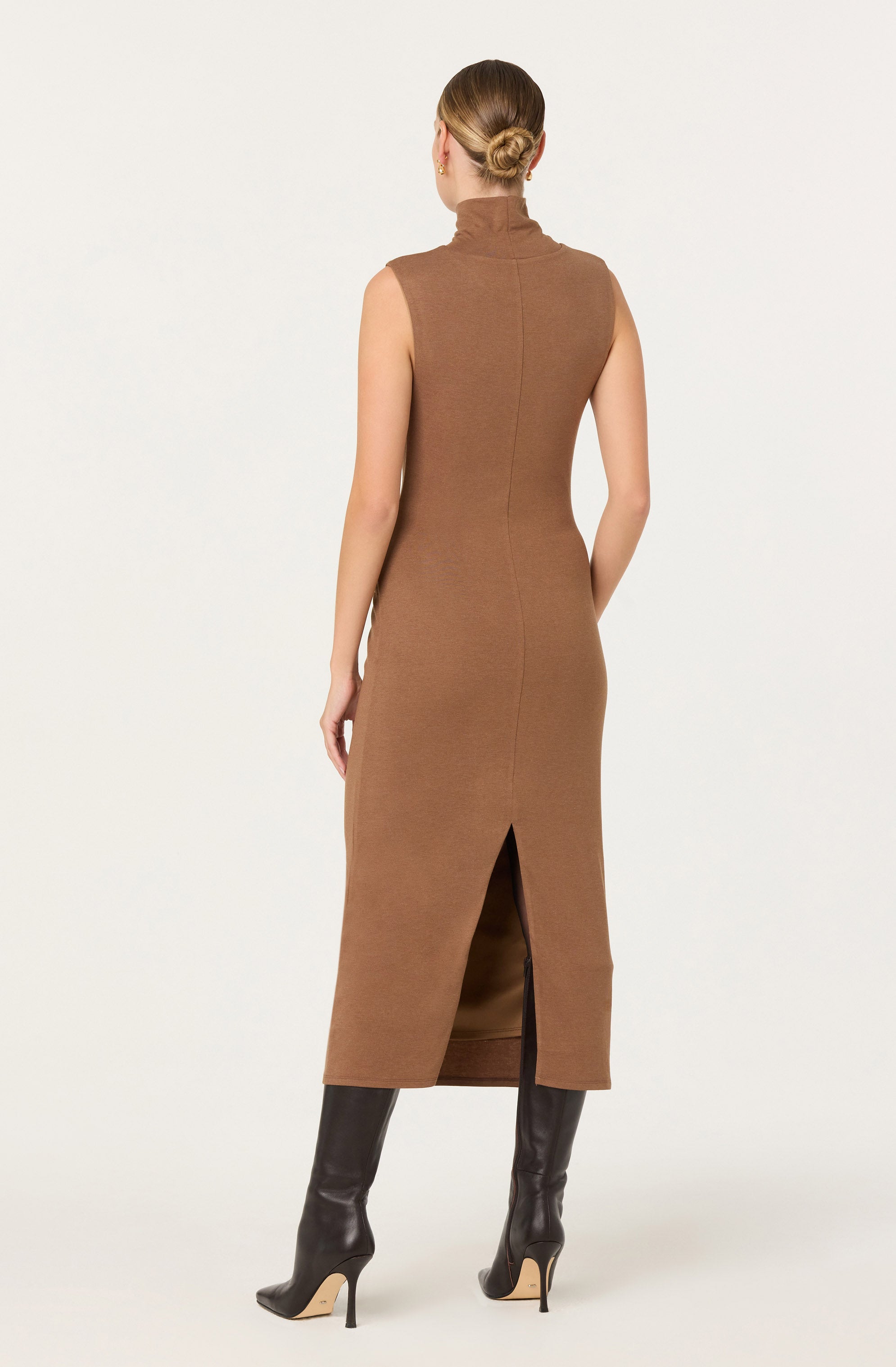 Riana Turtleneck Twist Front Dress