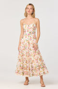 Lianna Floral Bustier Maxi Dress