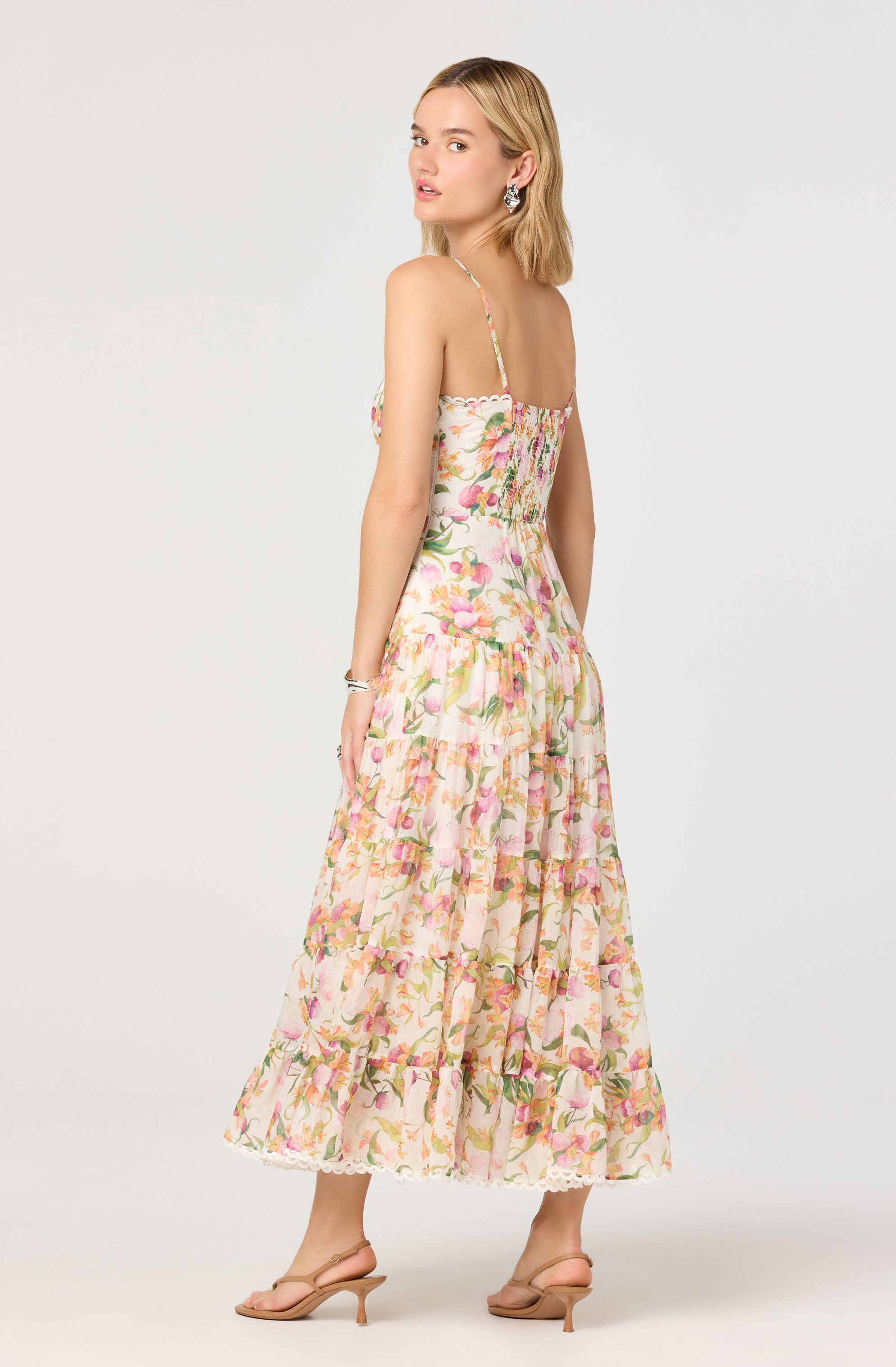 Lianna Floral Bustier Maxi Dress