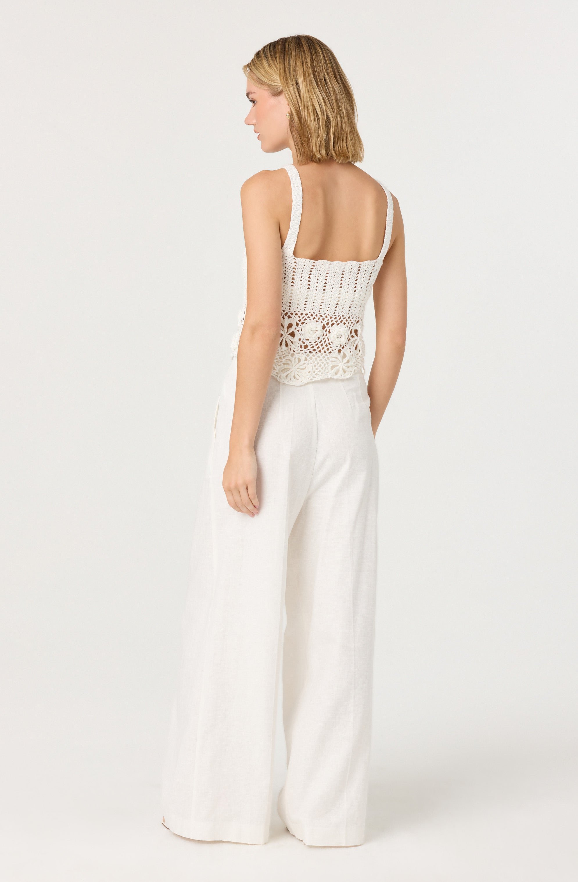 Milani Linen-Blend Trouser Pants