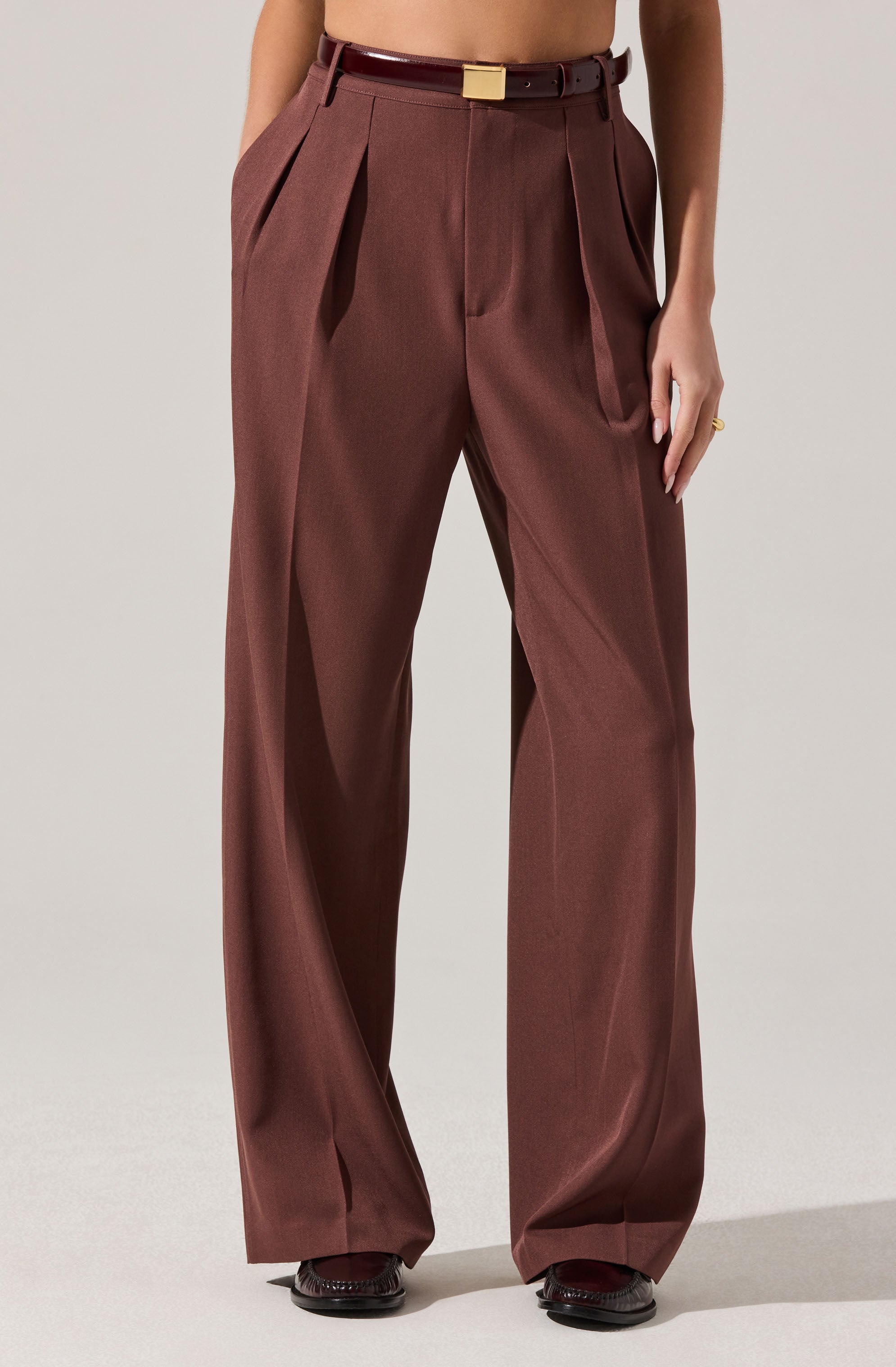 Faria Pleated Tailored Pants