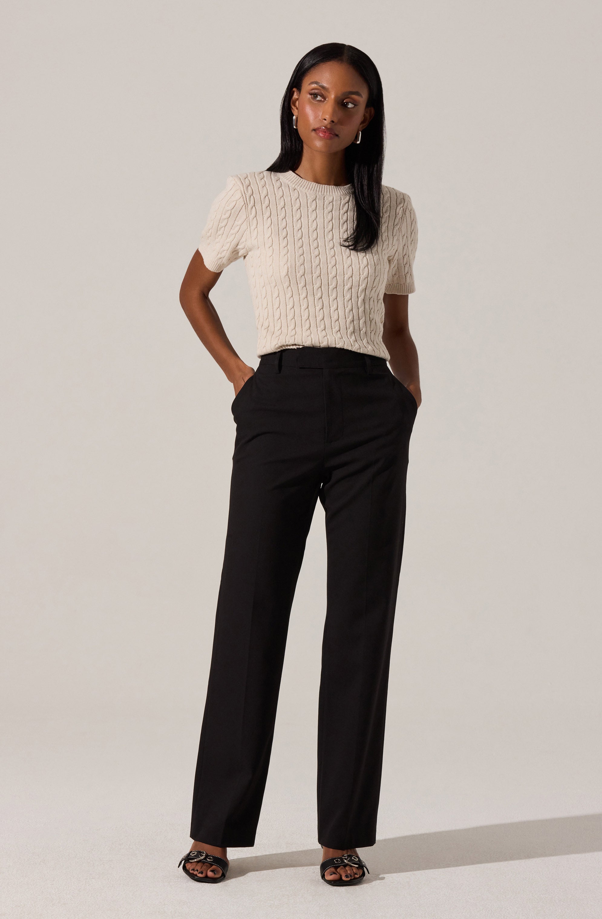 Brooks Pleated Tailored Pants