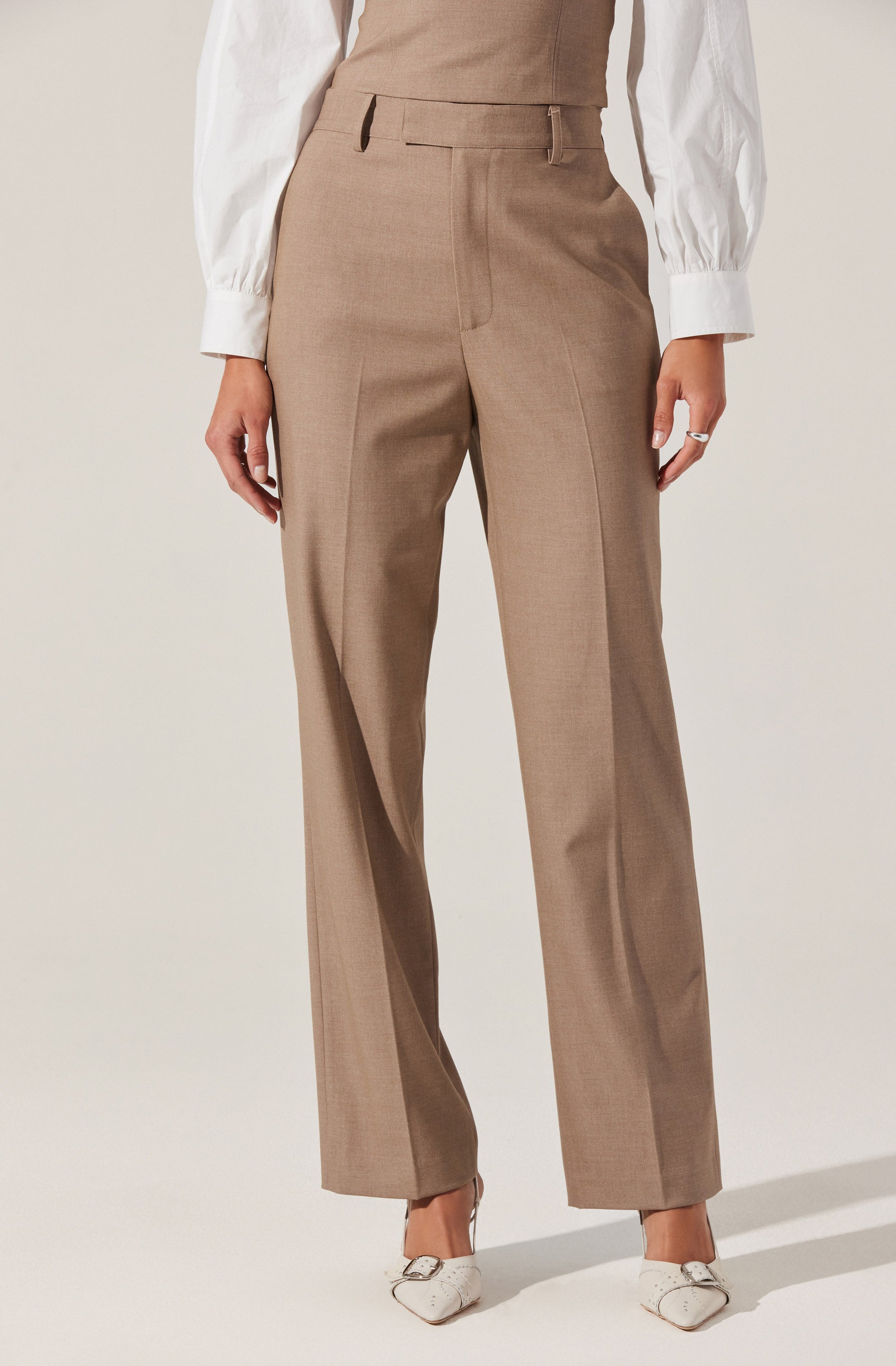 Brooks Pleated Tailored Pants