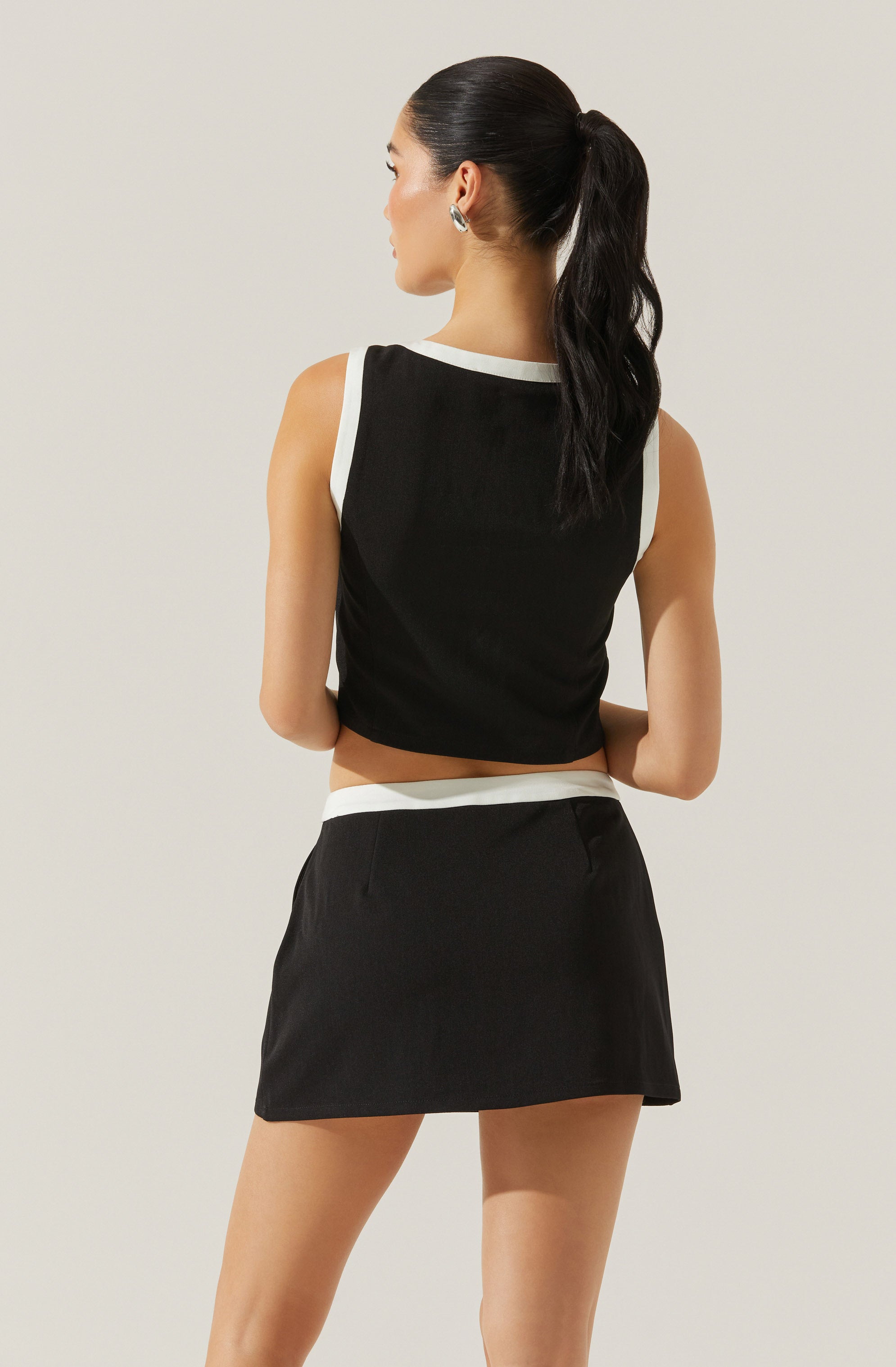 Rory Contrast Trim Skort