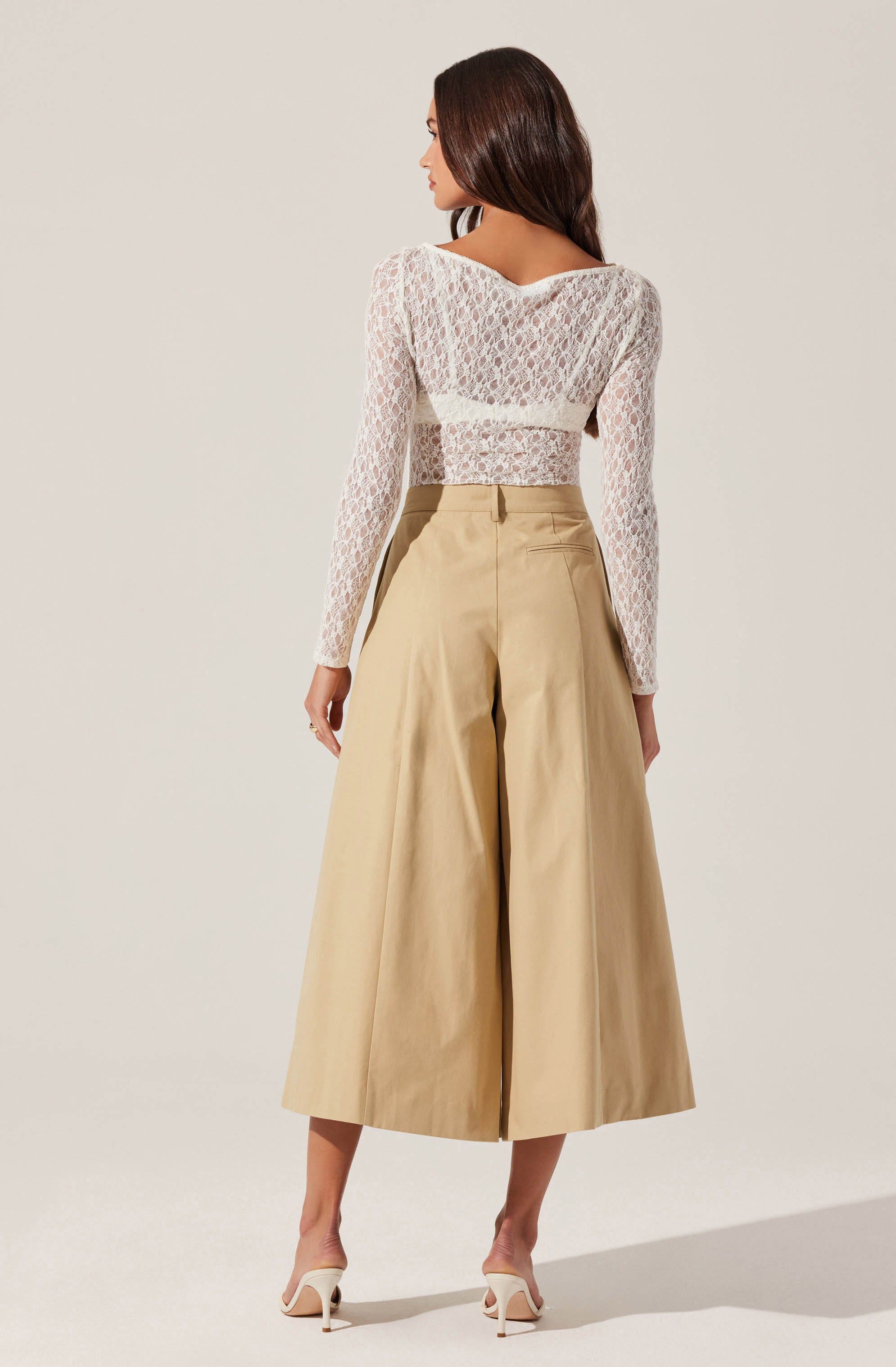 Rowen Pleated Culotte Pants