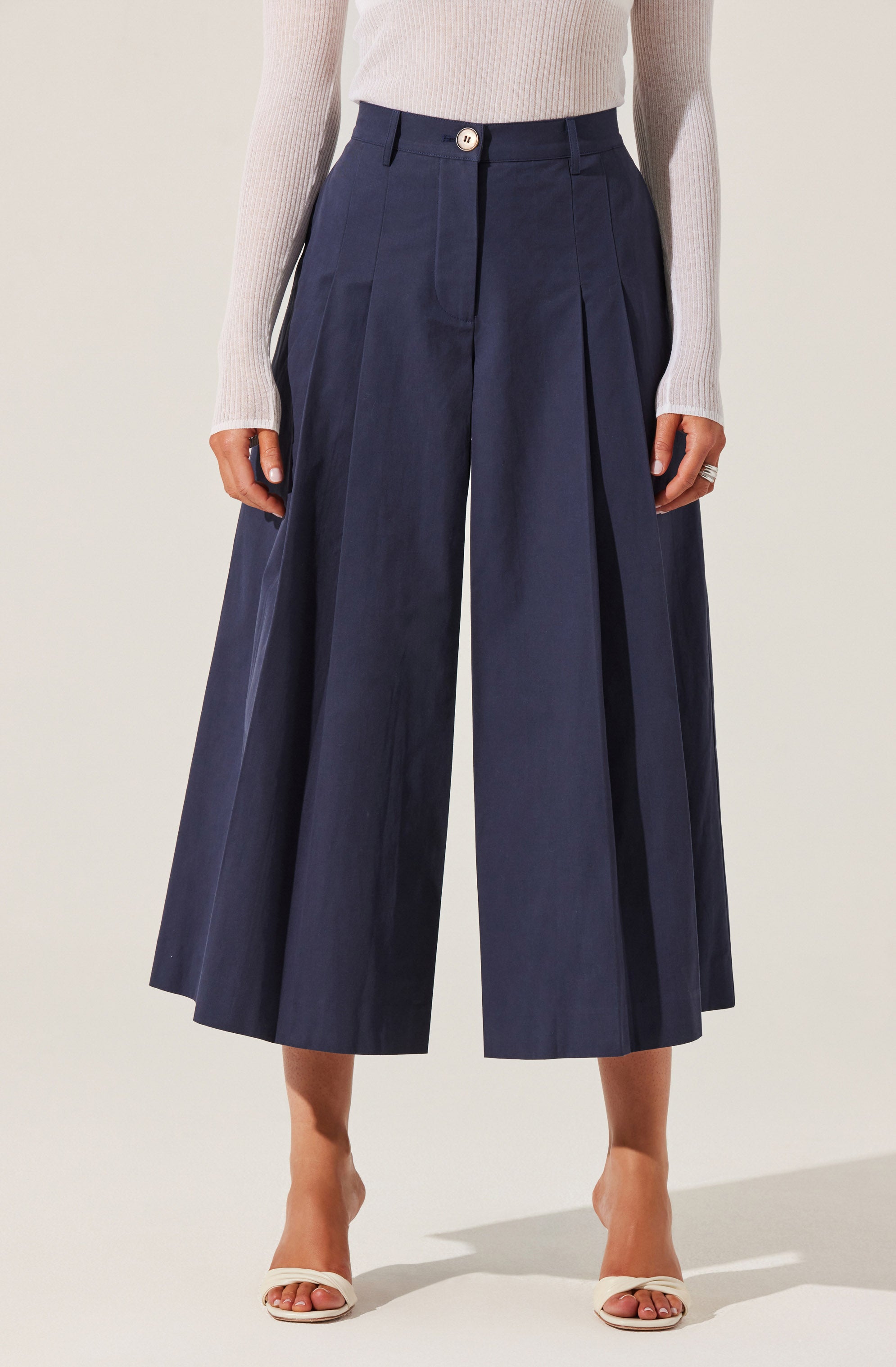 Rowen Pleated Culotte Pants