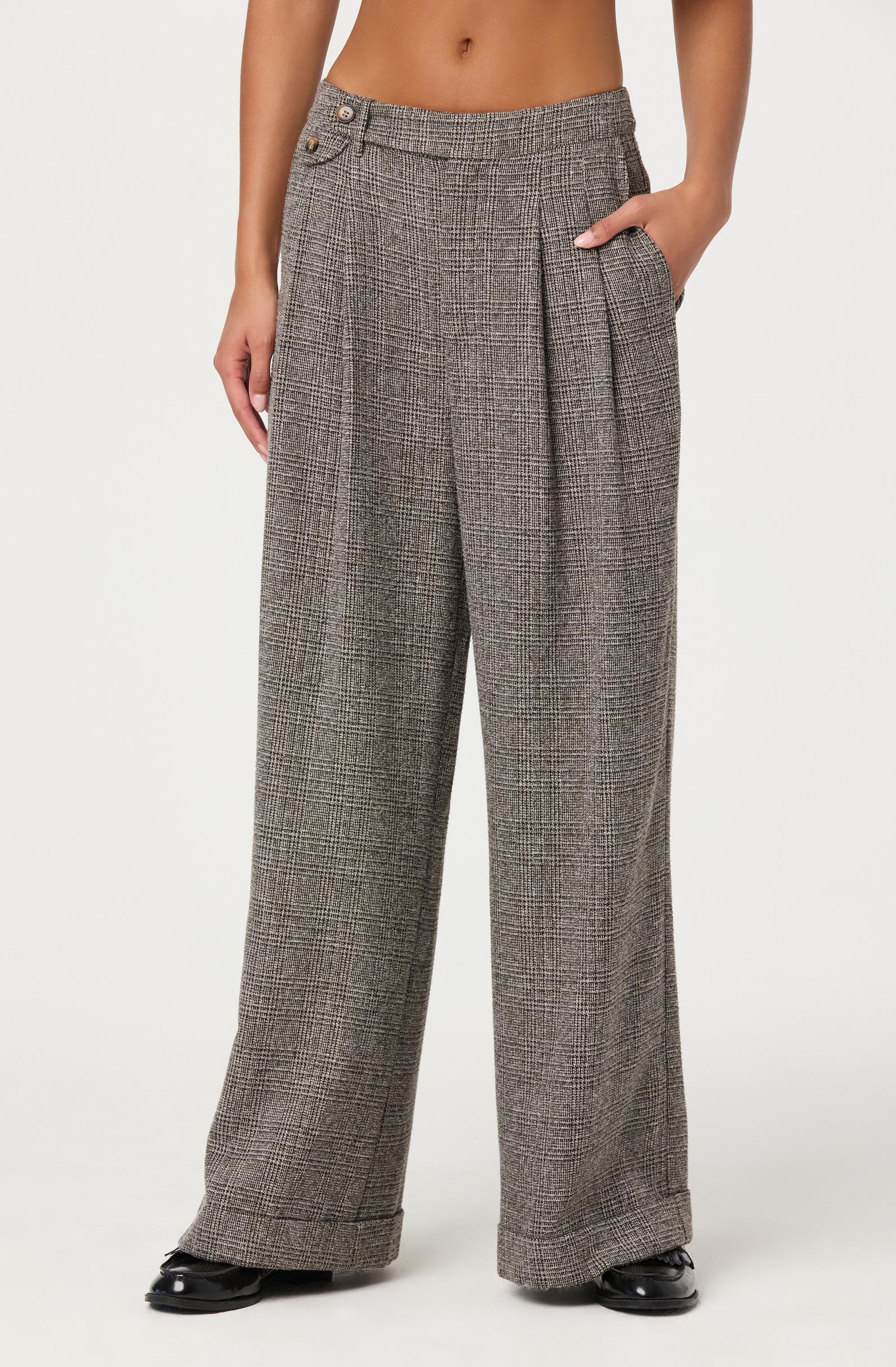 Lanie Relaxed Tweed Trousers