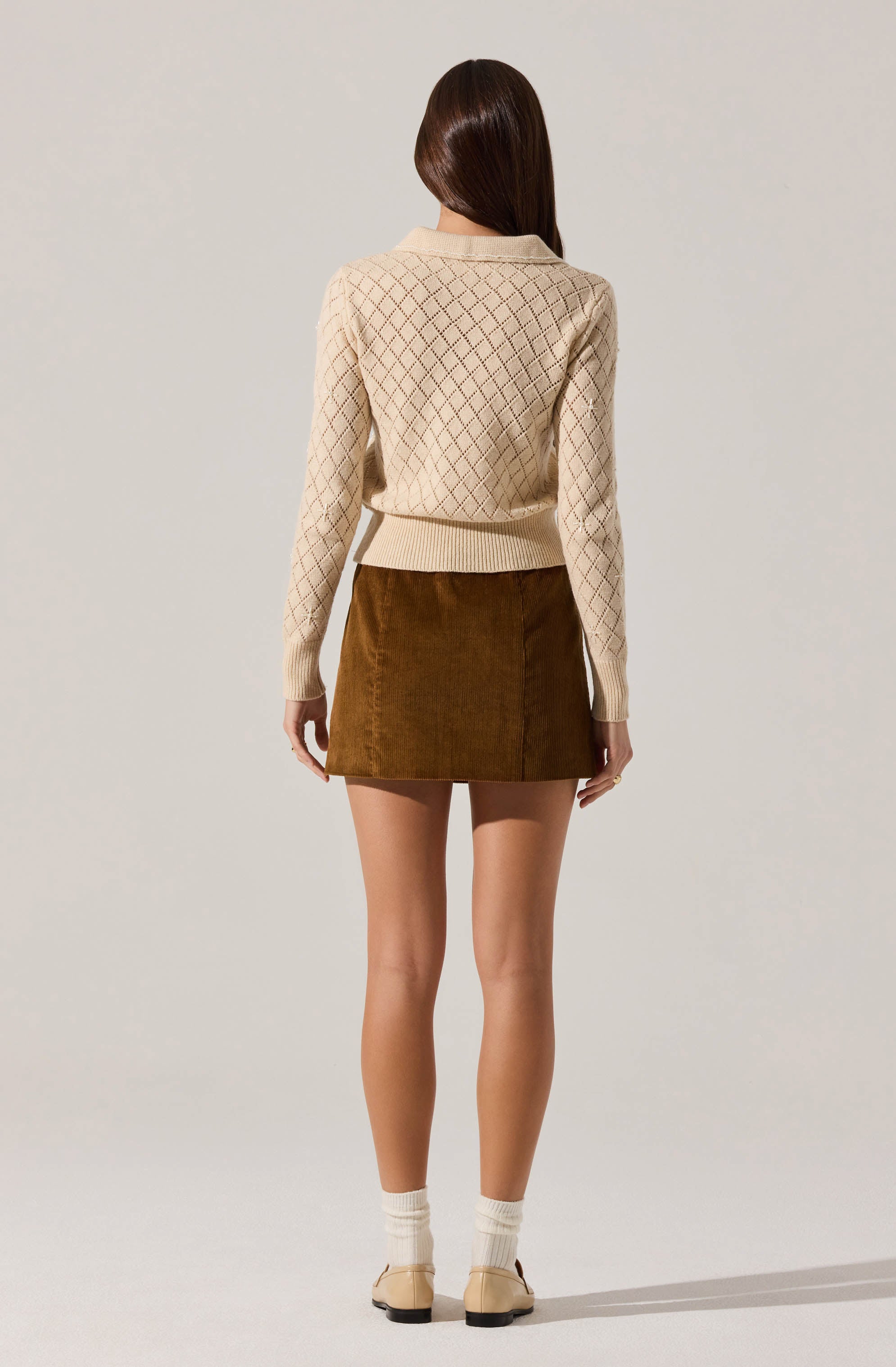 Doria Corduroy Mini Skirt