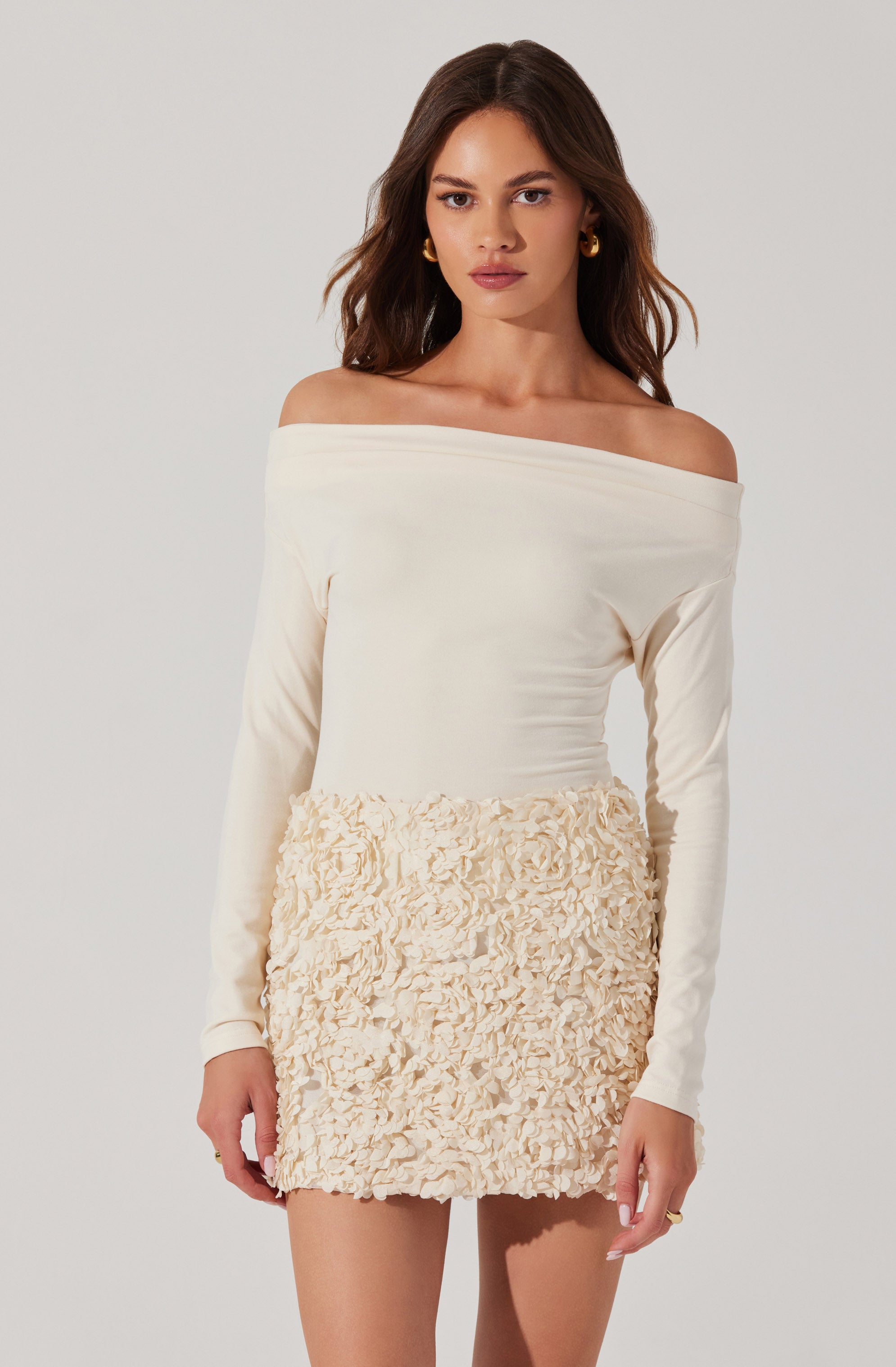 Ena Rosette Mini Skirt