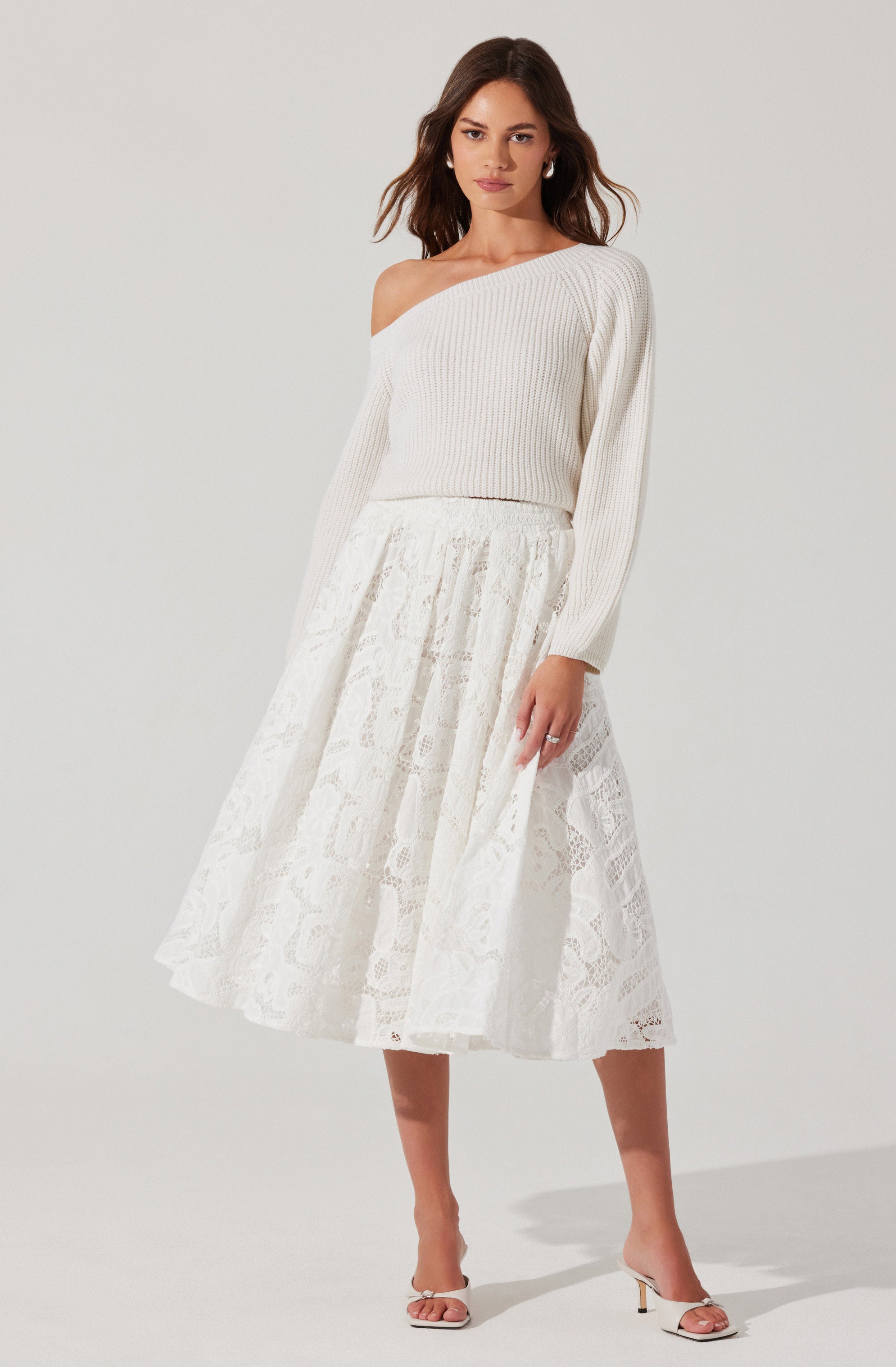 Ceren Crochet Lace Skirt