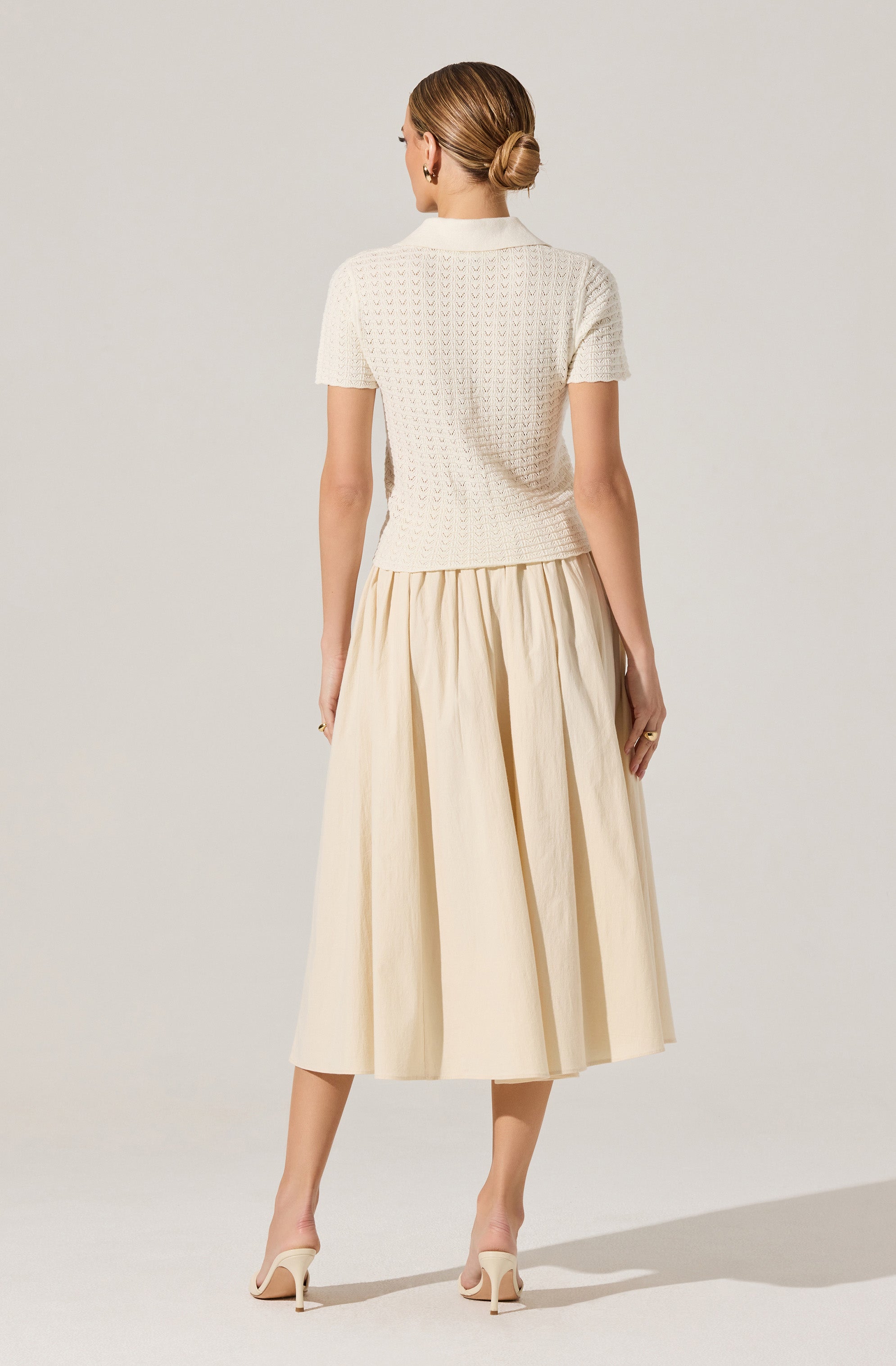 Attwell Pleated Midi Skirt