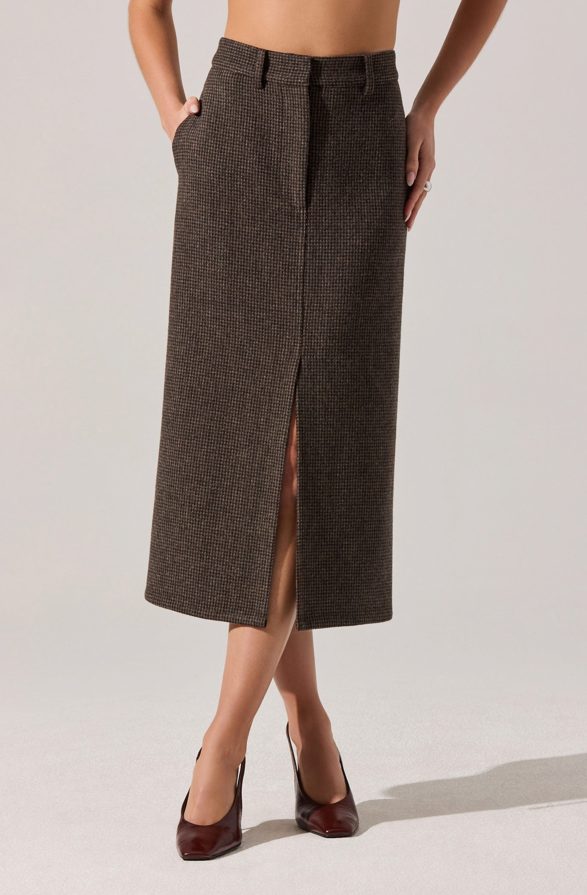 Rielle Wool-Blend Pencil Skirt