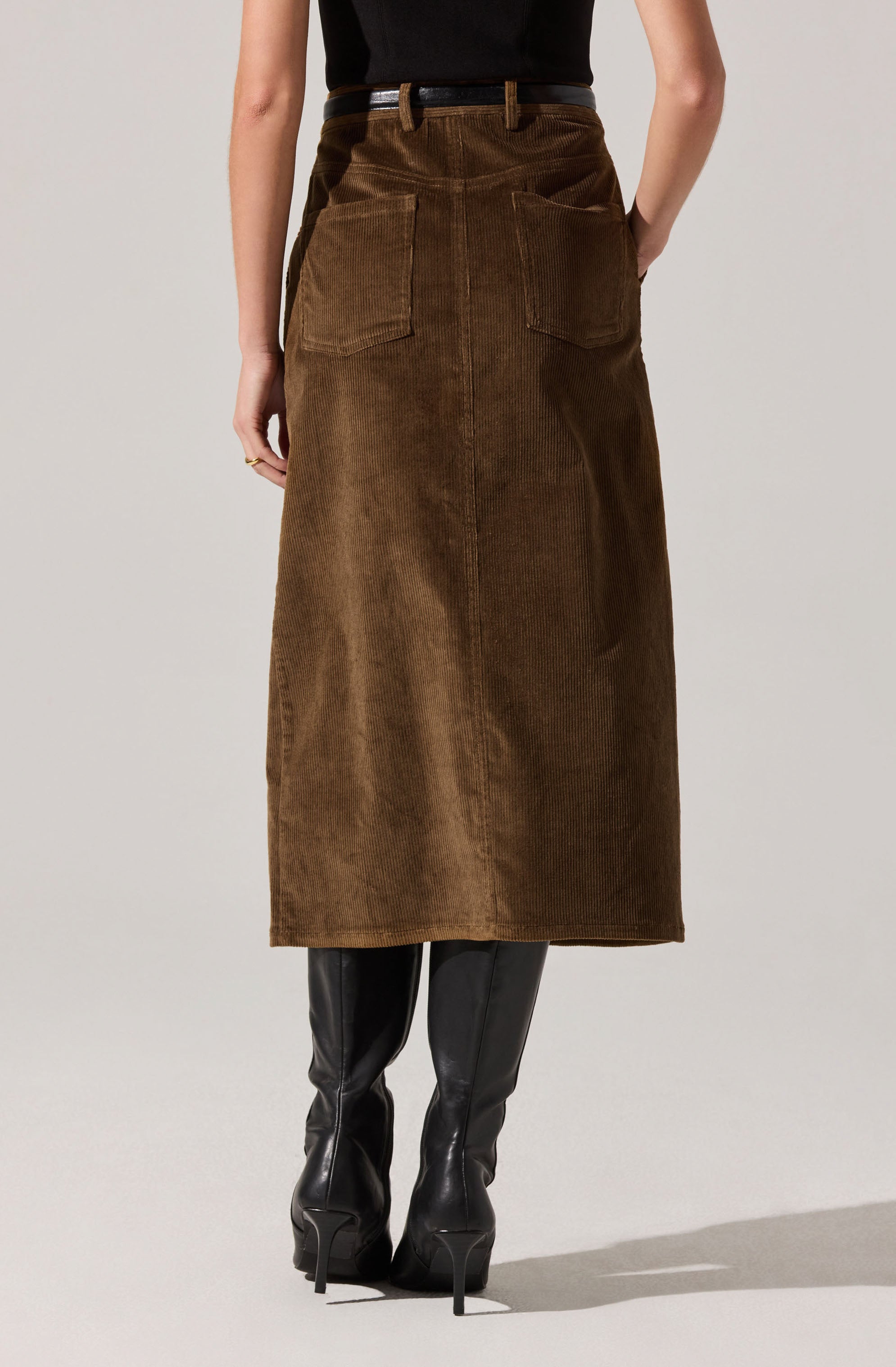 Rielle Corduroy Pencil Skirt