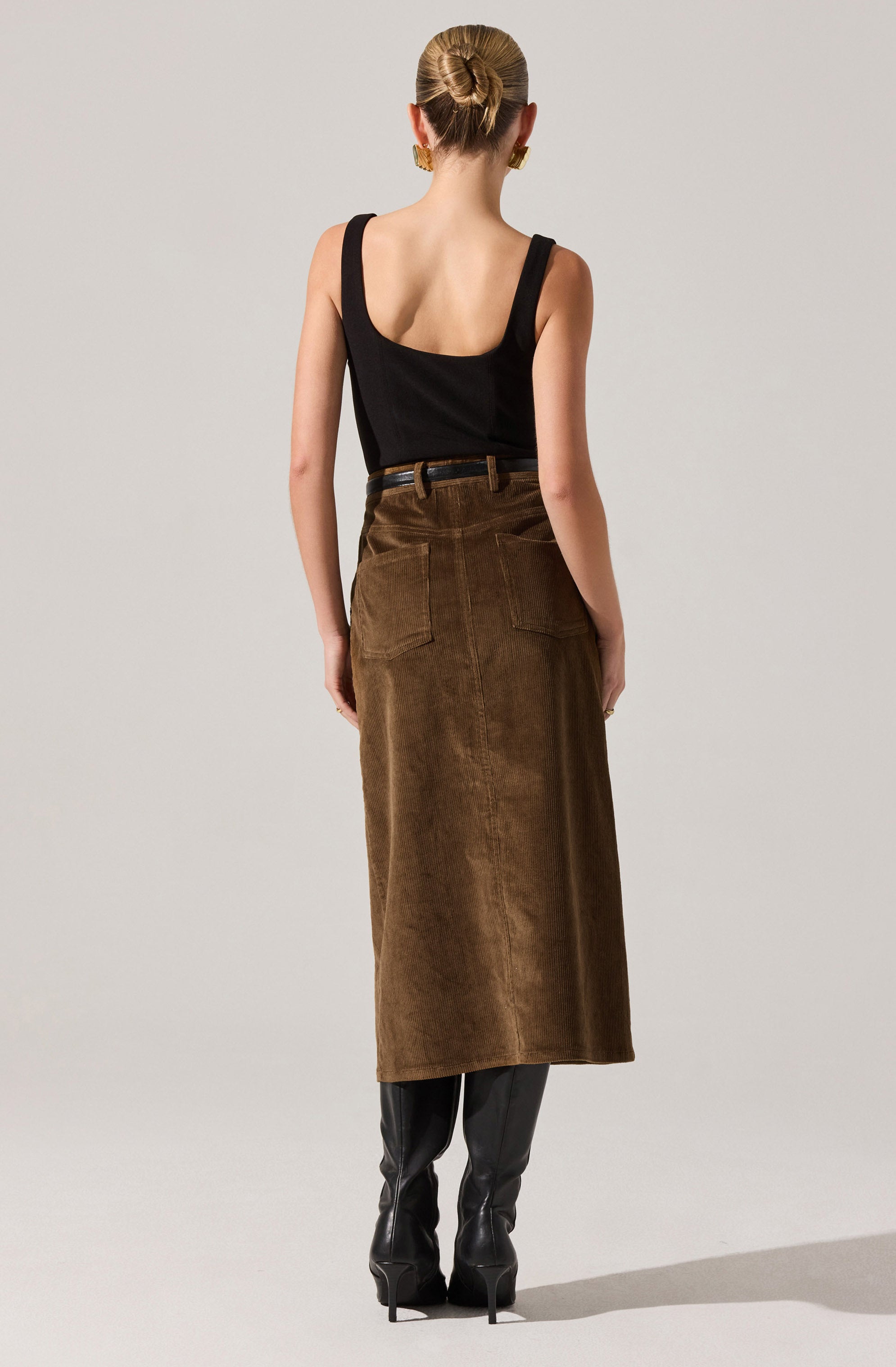 Rielle Corduroy Pencil Skirt