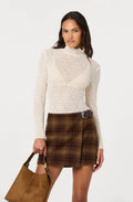 Harley Plaid Wrap Mini Skirt