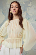 Amie Sheer Baloon Sleeve Top