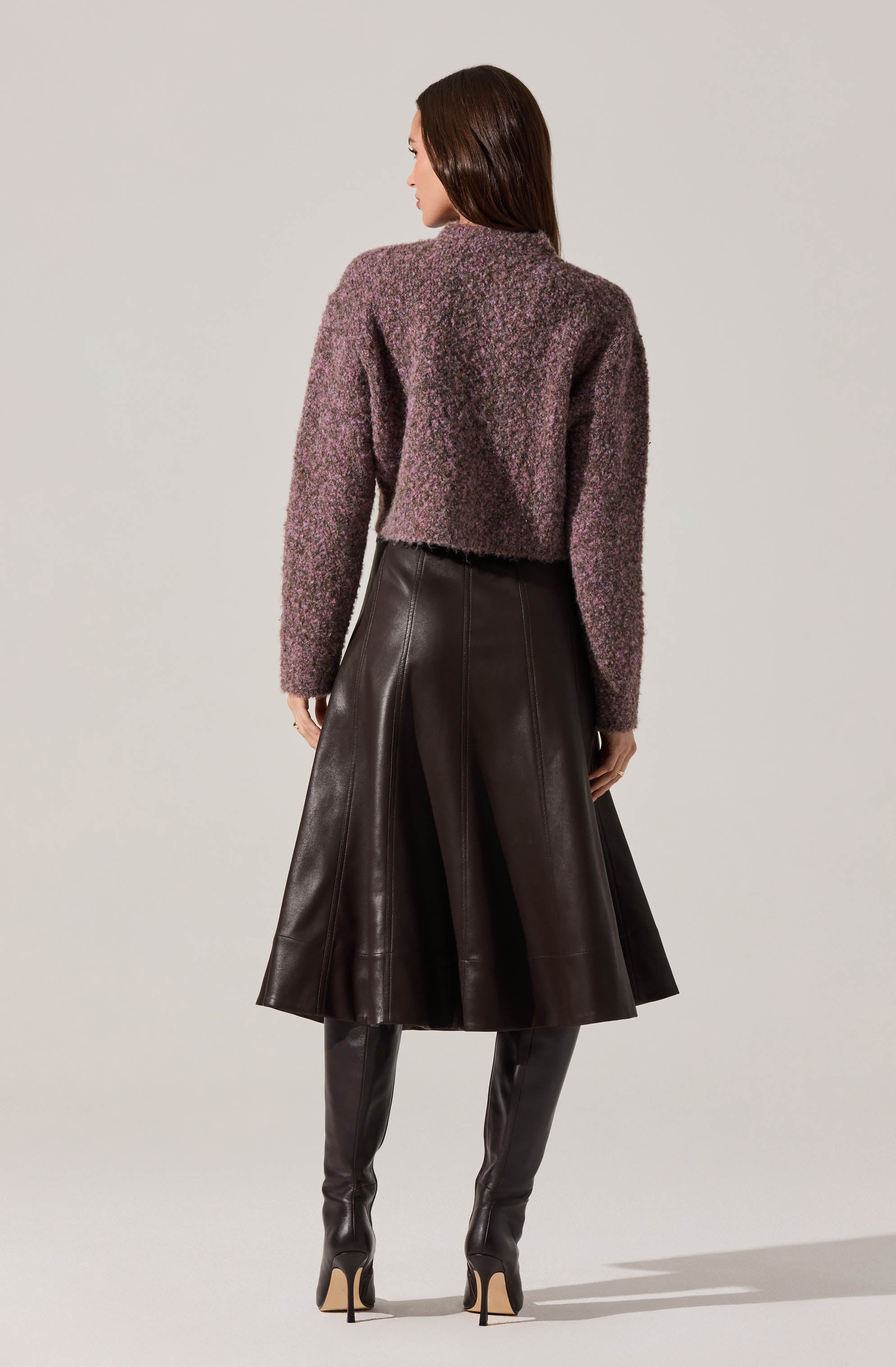 Sebille Textured Fuzzy Knit Cardigan