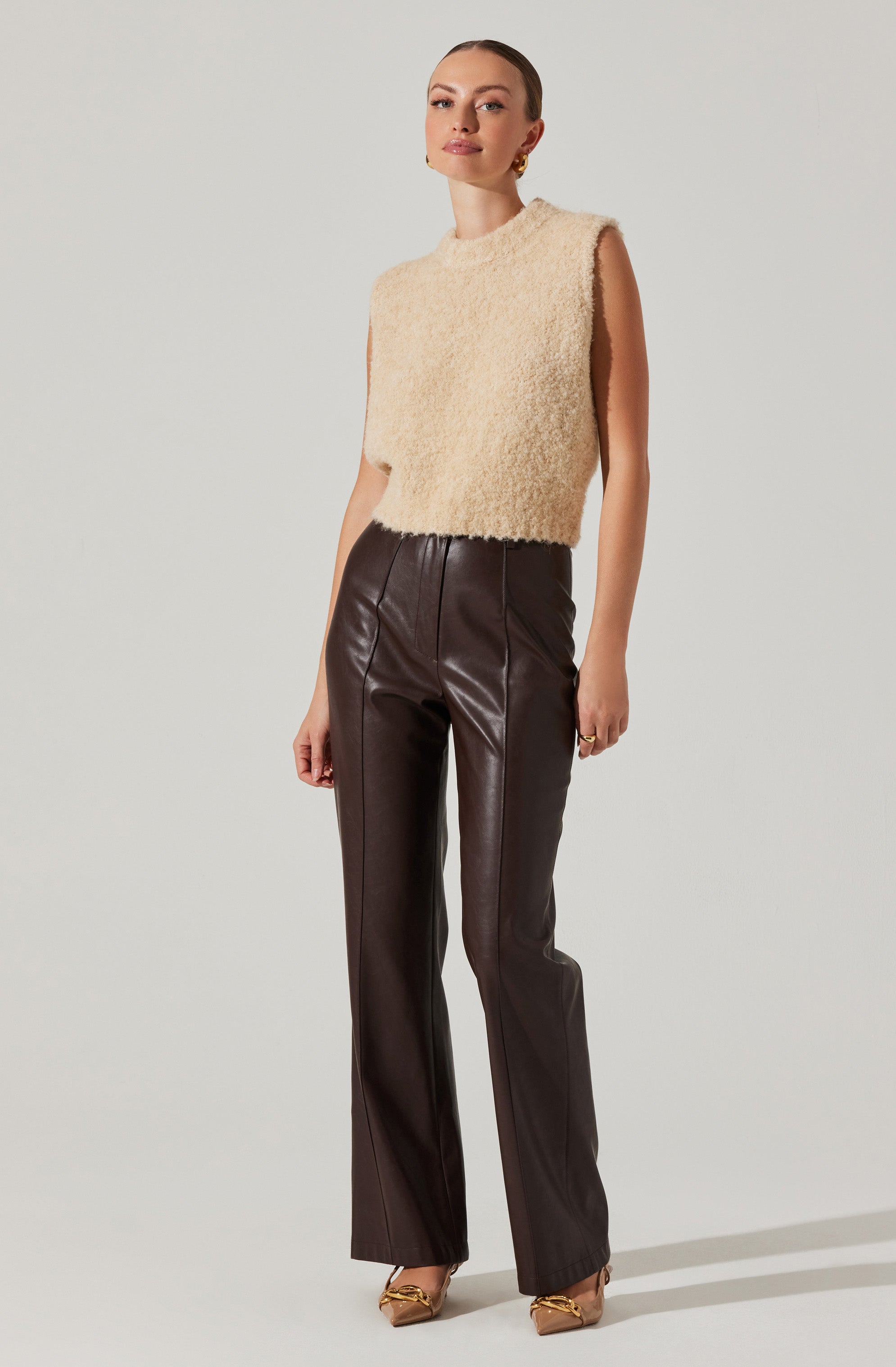 Edlyn Boucle Mock Neck Sweater