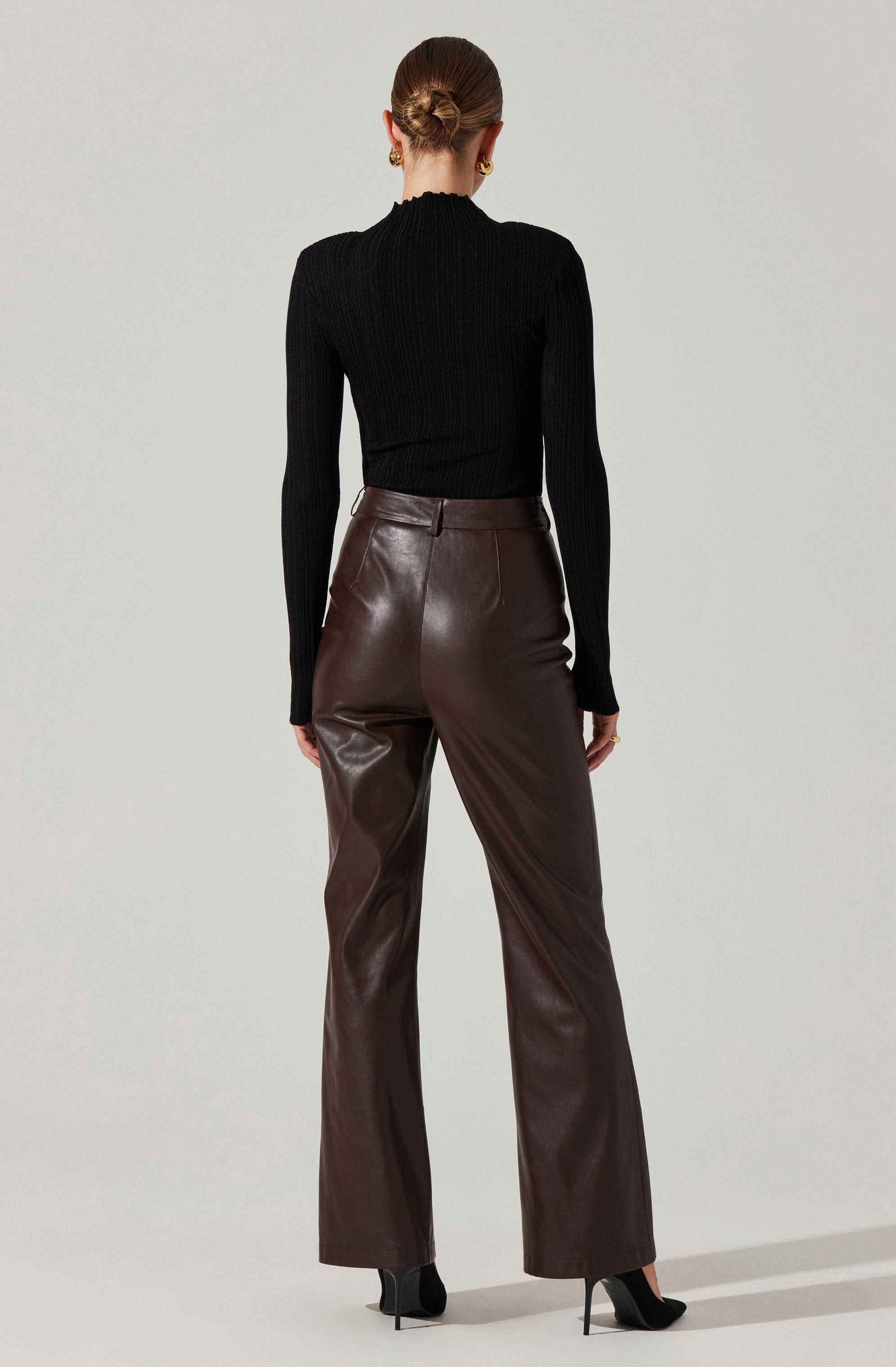 Roslin Ribbed Mock Neck Sweater