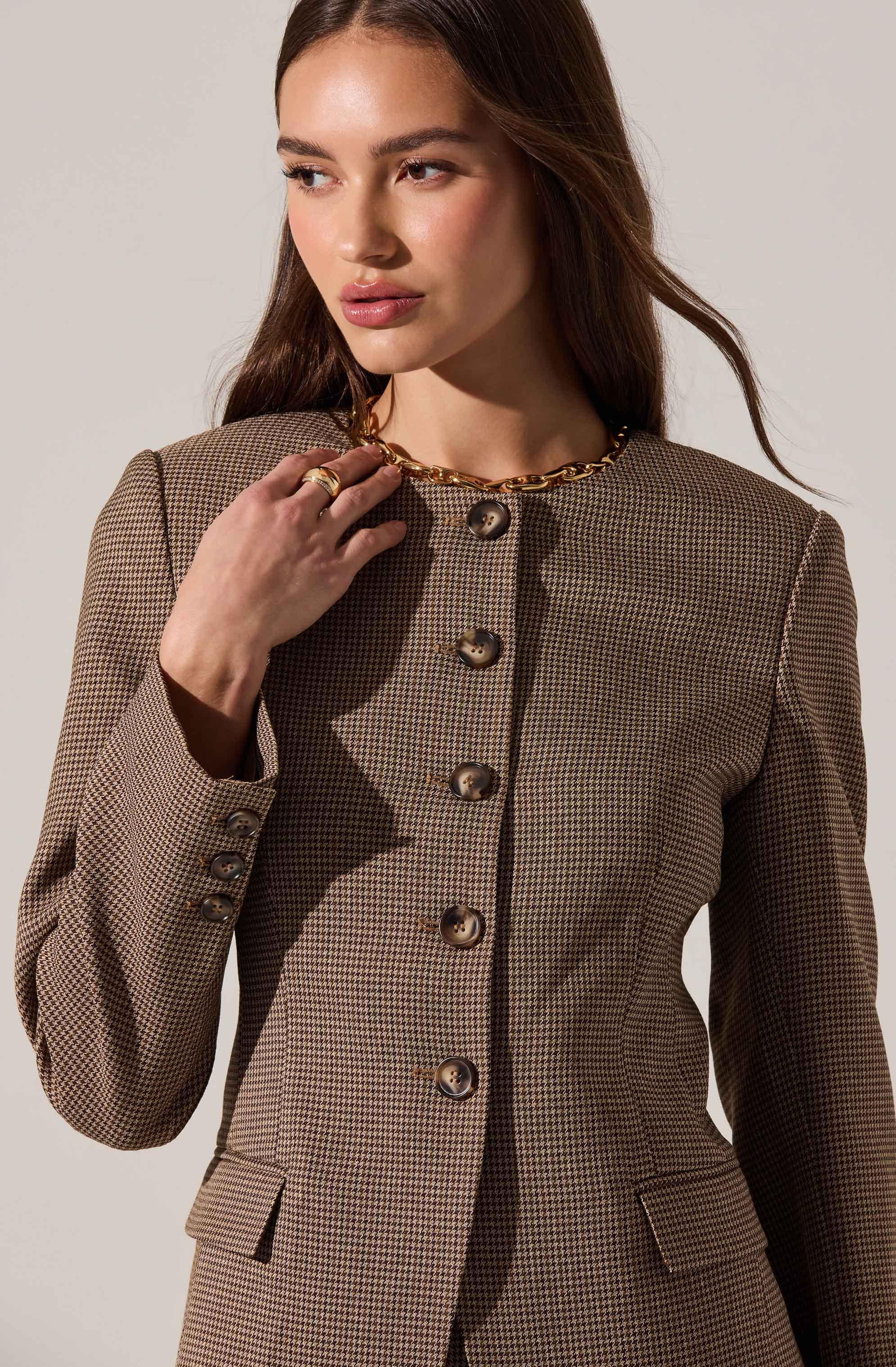Bellmere Tailored Collarless Jacket