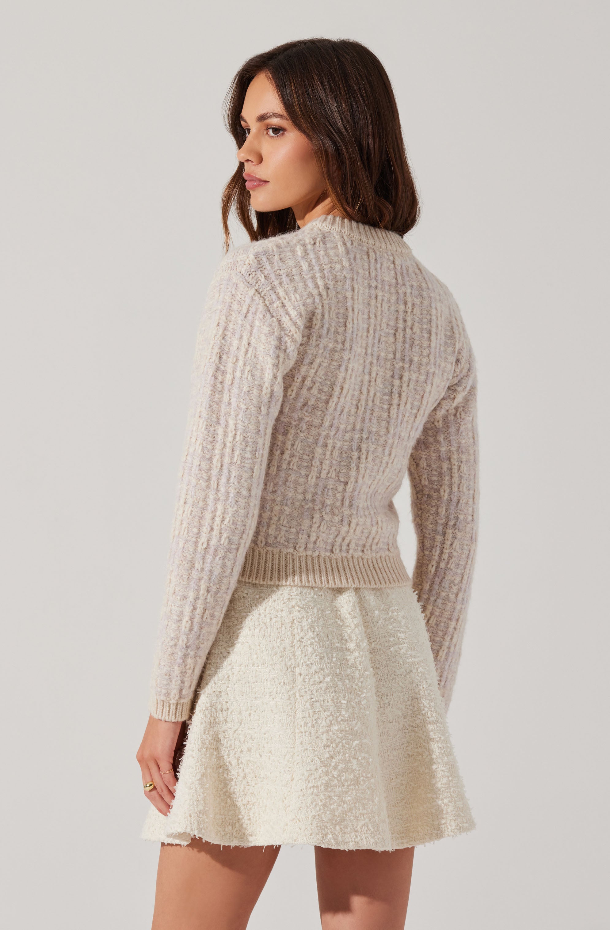 Leyla Contrast Trim Cardigan