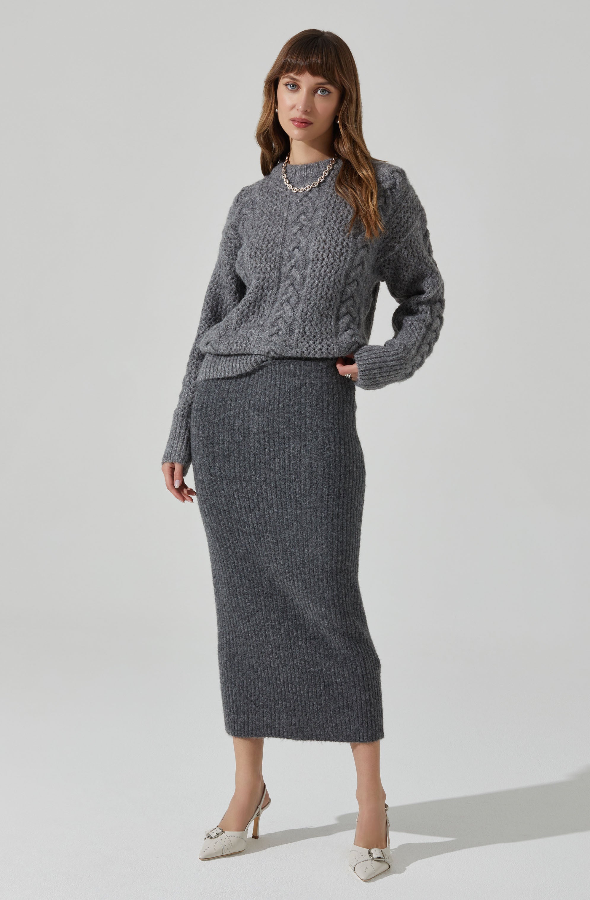 Lisbeth Cable Knit Sweater