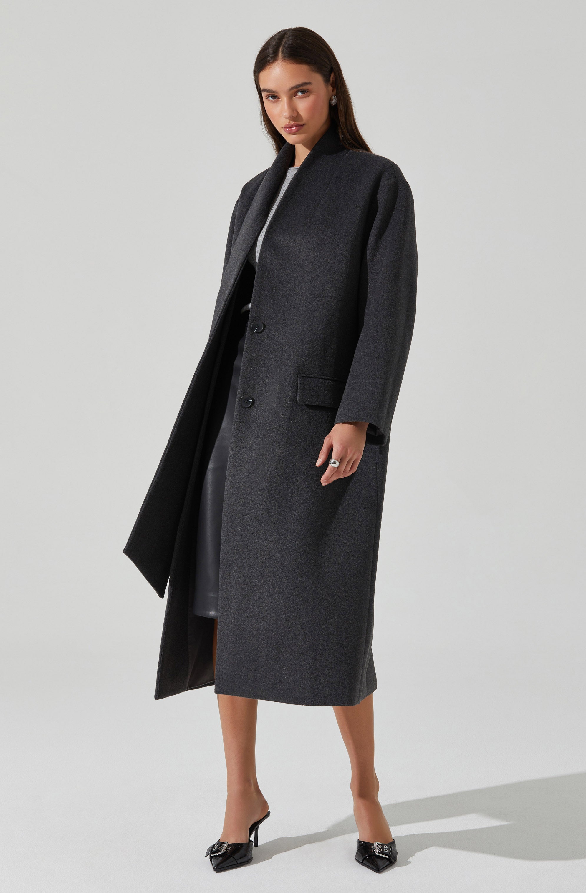 Londyn Scarf Longline Coat