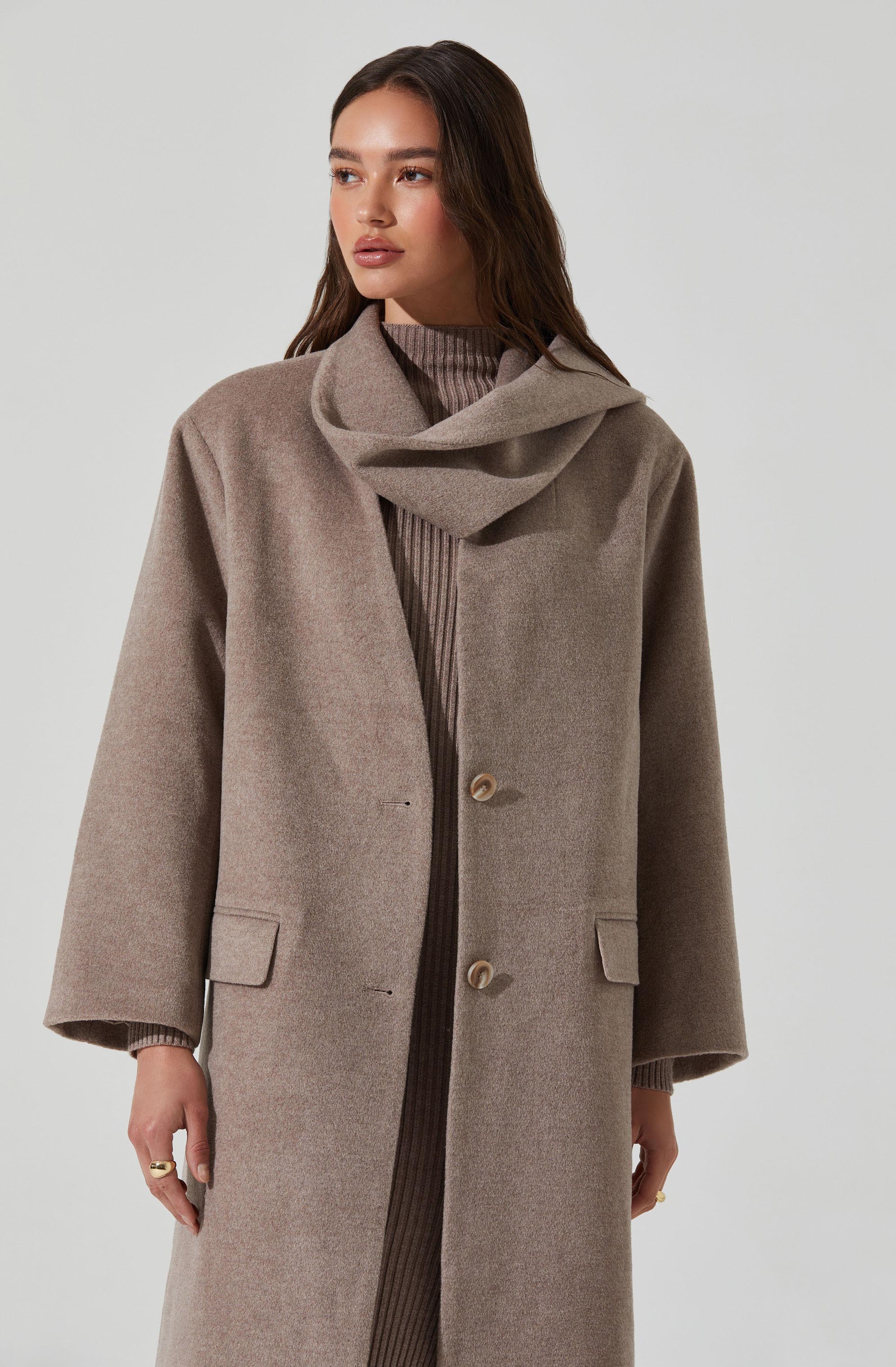 Londyn Scarf Longline Coat