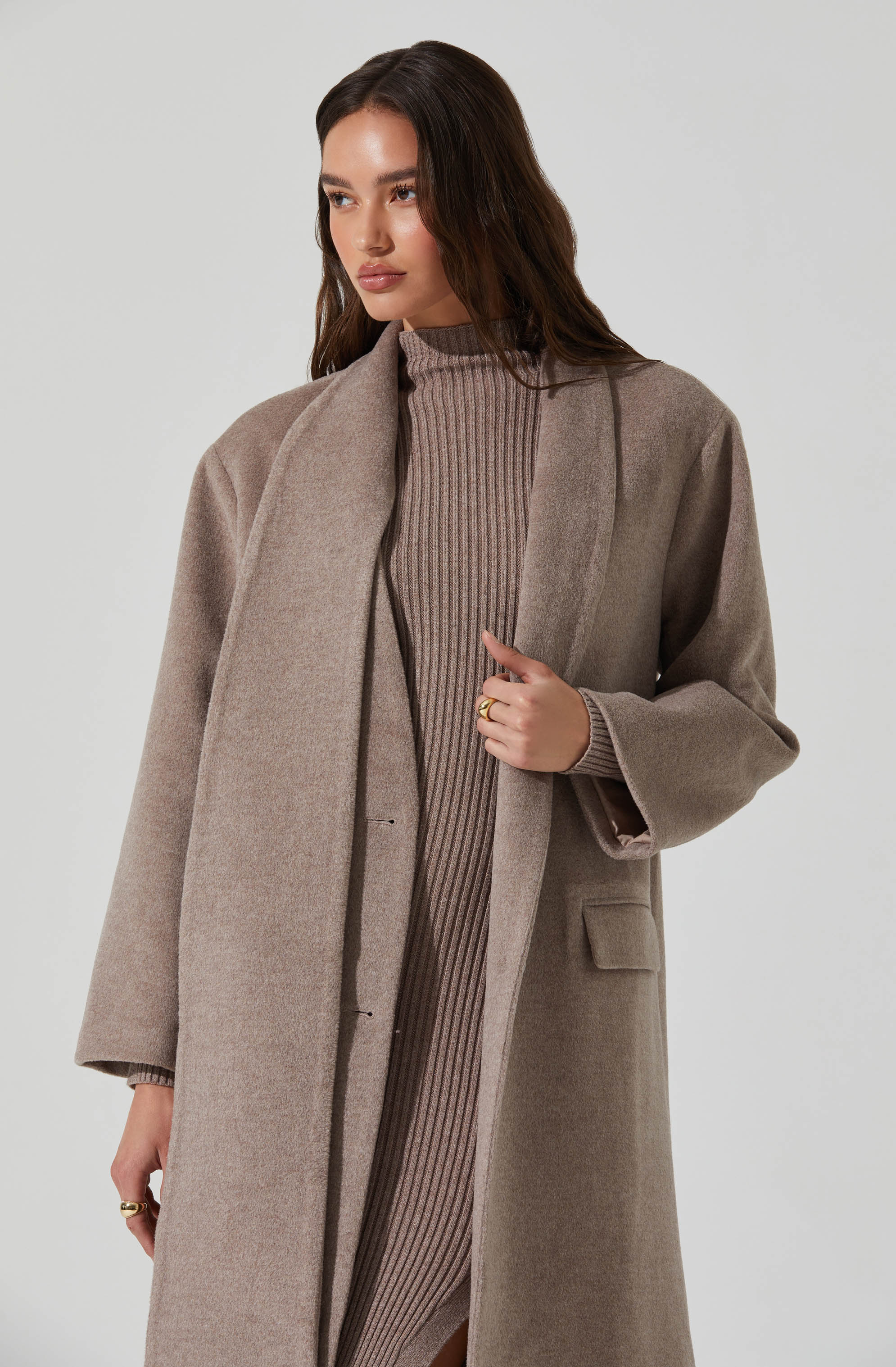 Londyn Scarf Longline Coat