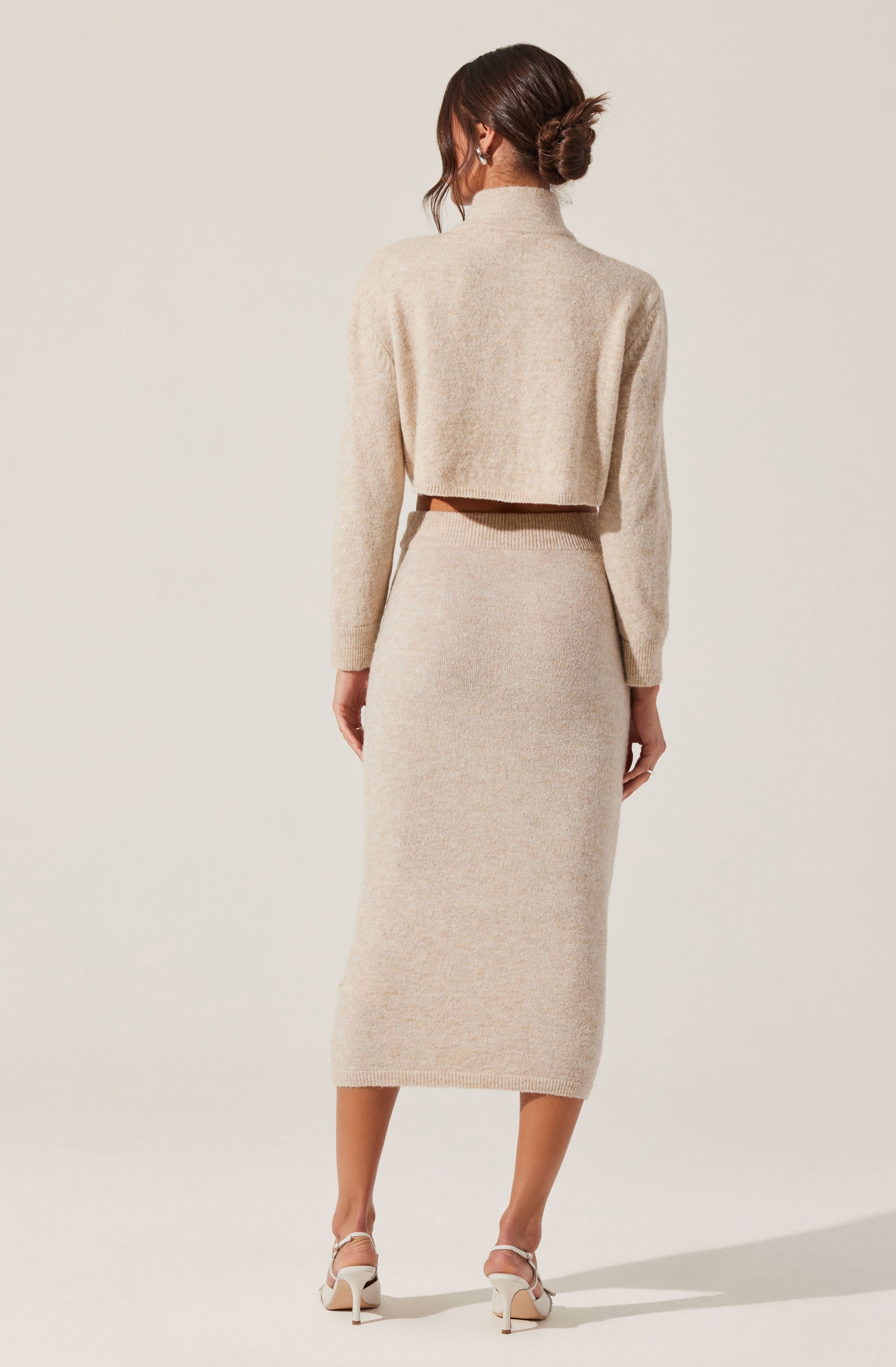 Karsyn Cropped Turtleneck Cardigan