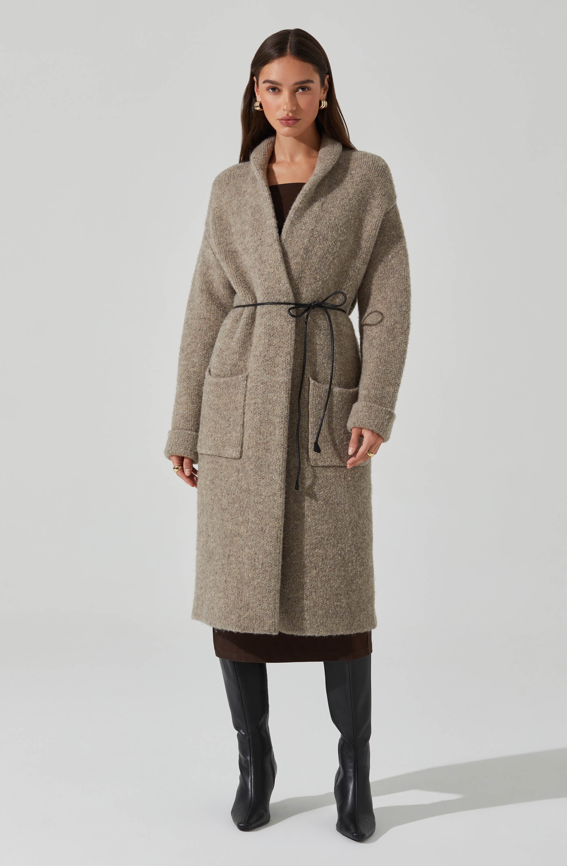 Noor Belted Maxi Cardigan