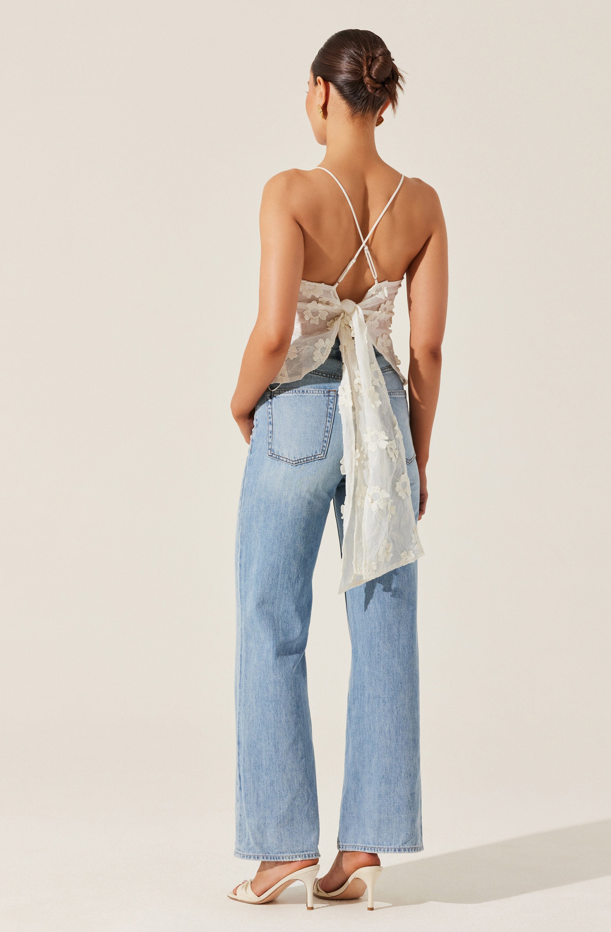 Everli Floral Appliqué Camisole Top