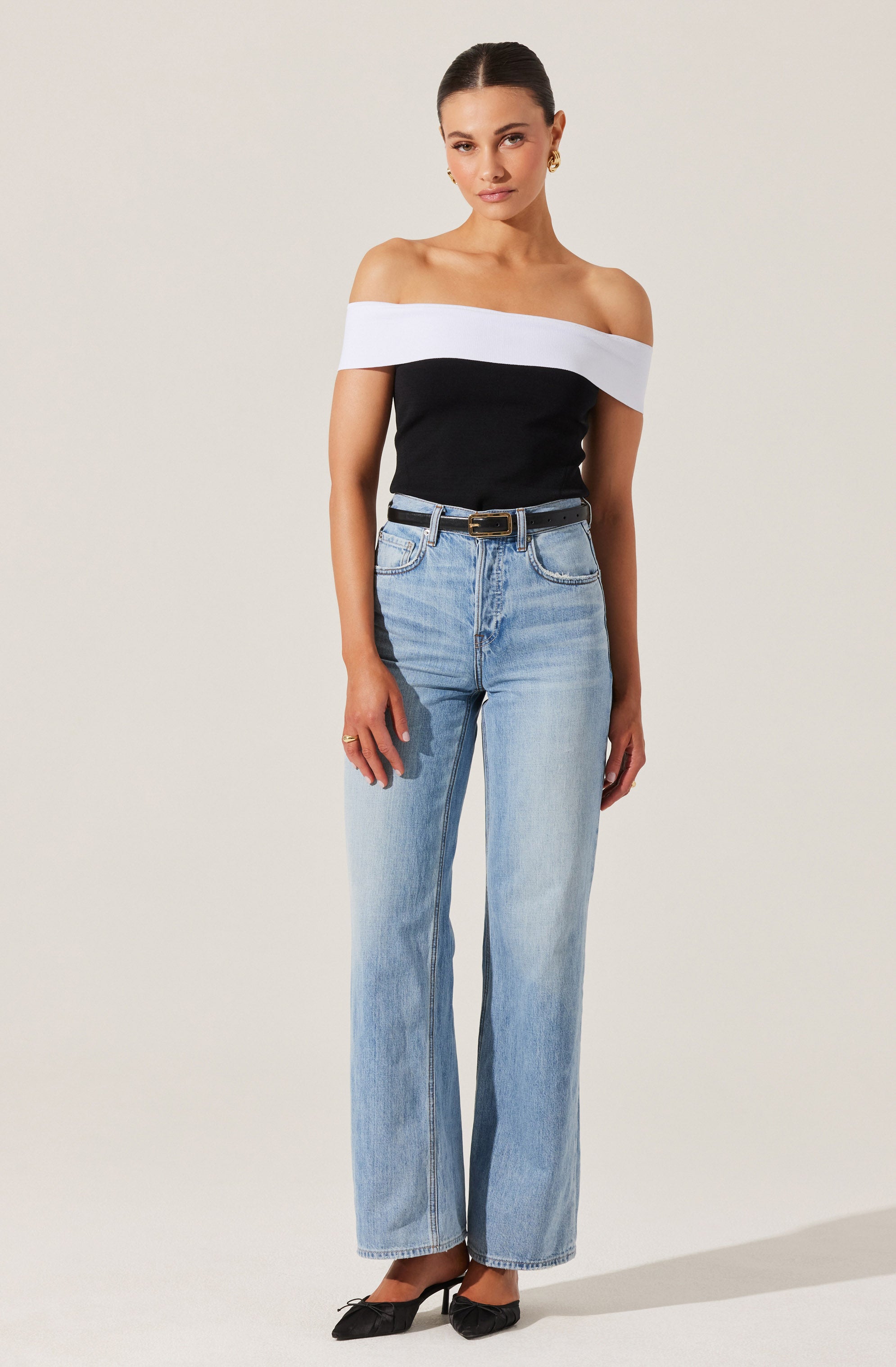 Rochelle Contrast Sweater Top