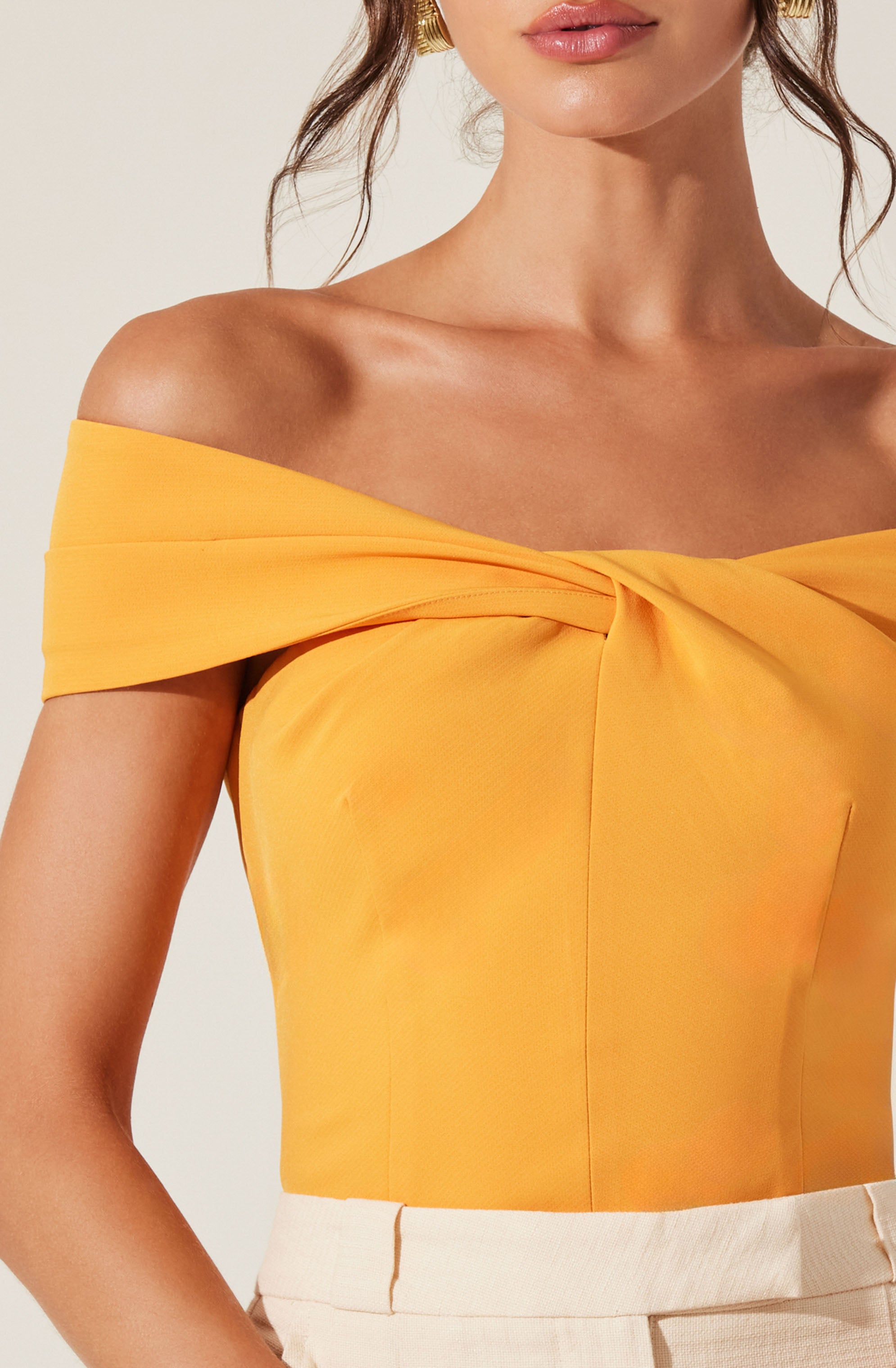 Catherine Twist Off Shoulder Top
