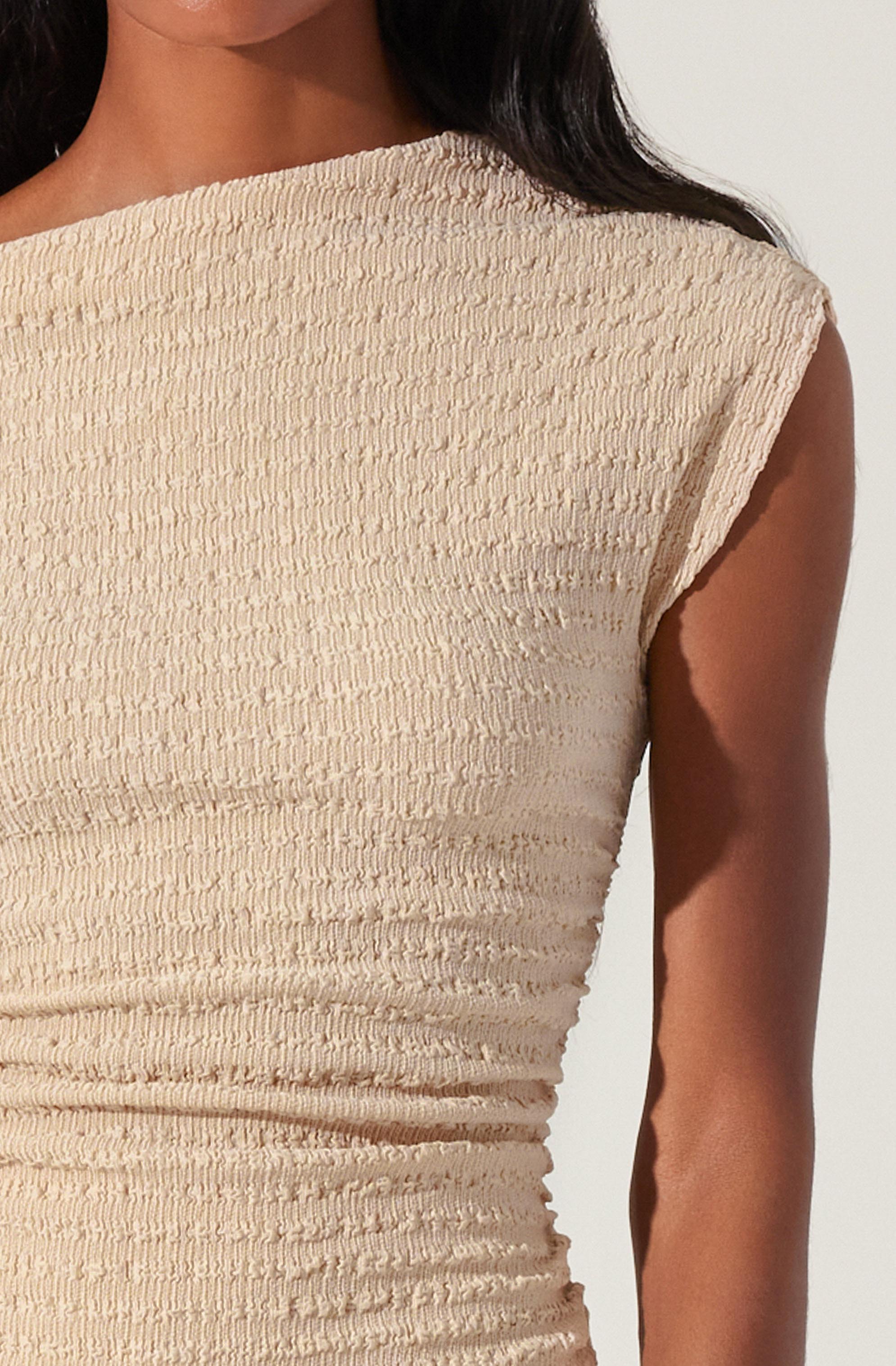 Keir One shoulder Textured Top