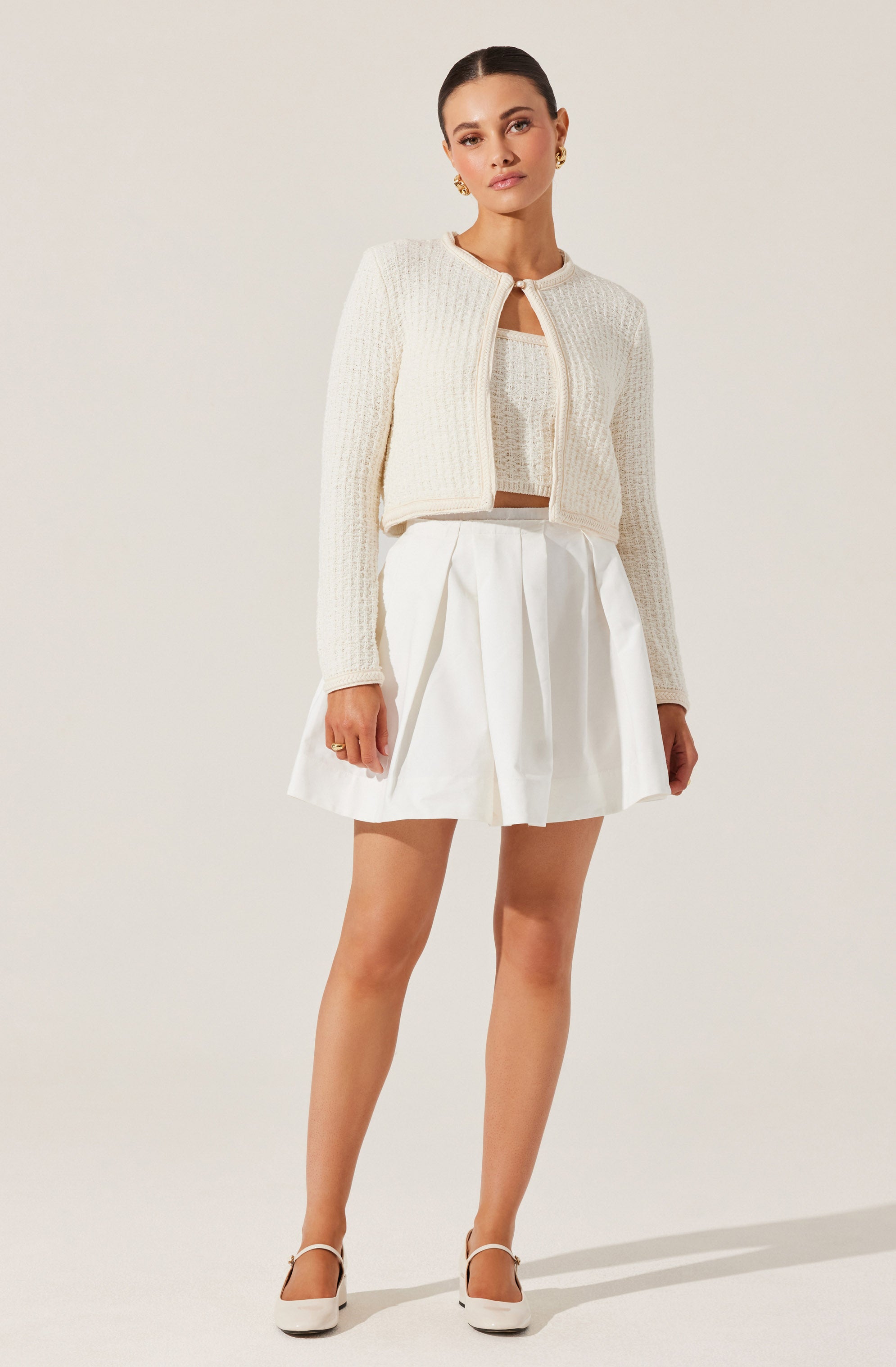 Blaise Pearl Button Cardigan