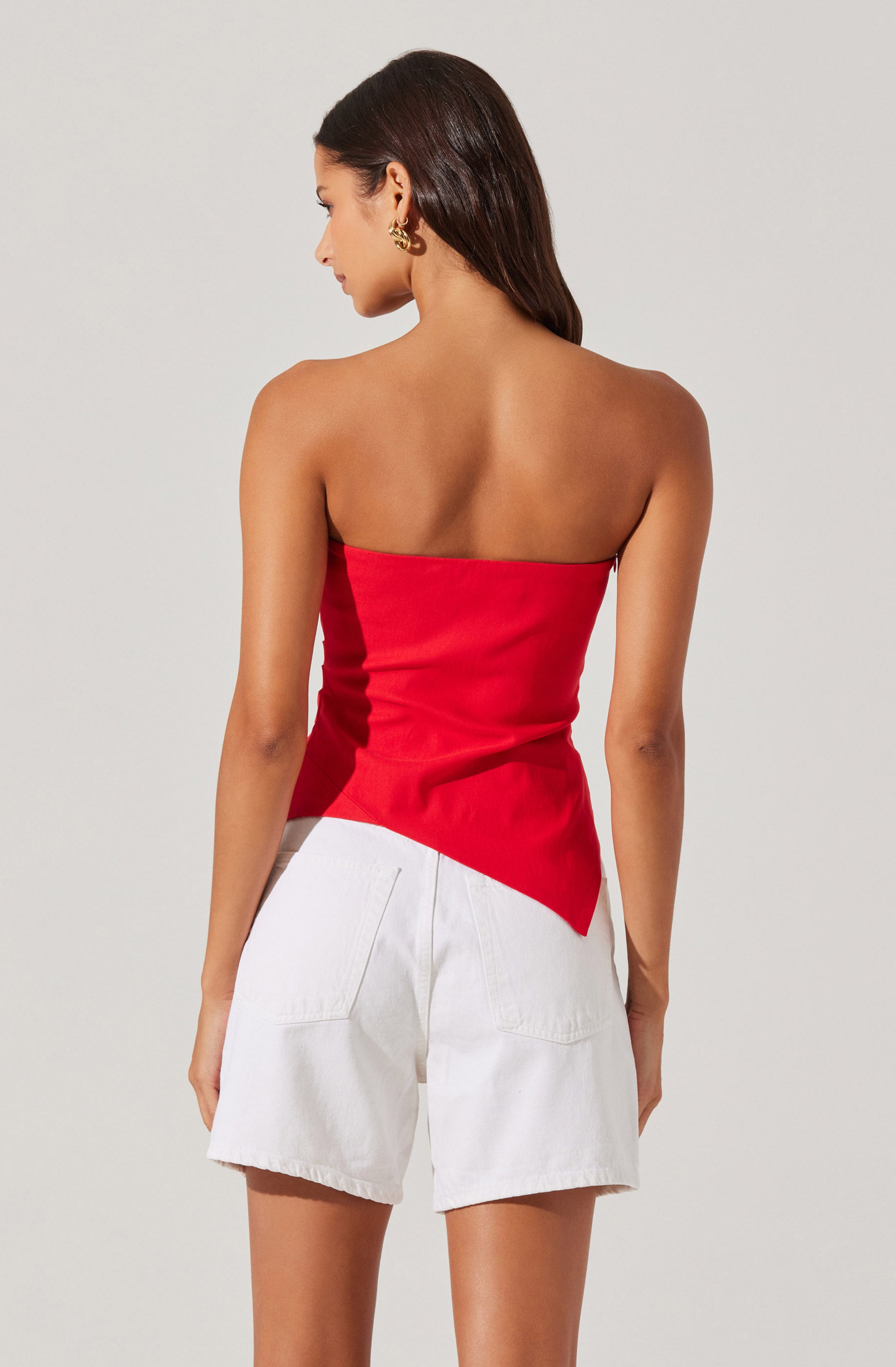 Anoka Strapless Handkerchief Top