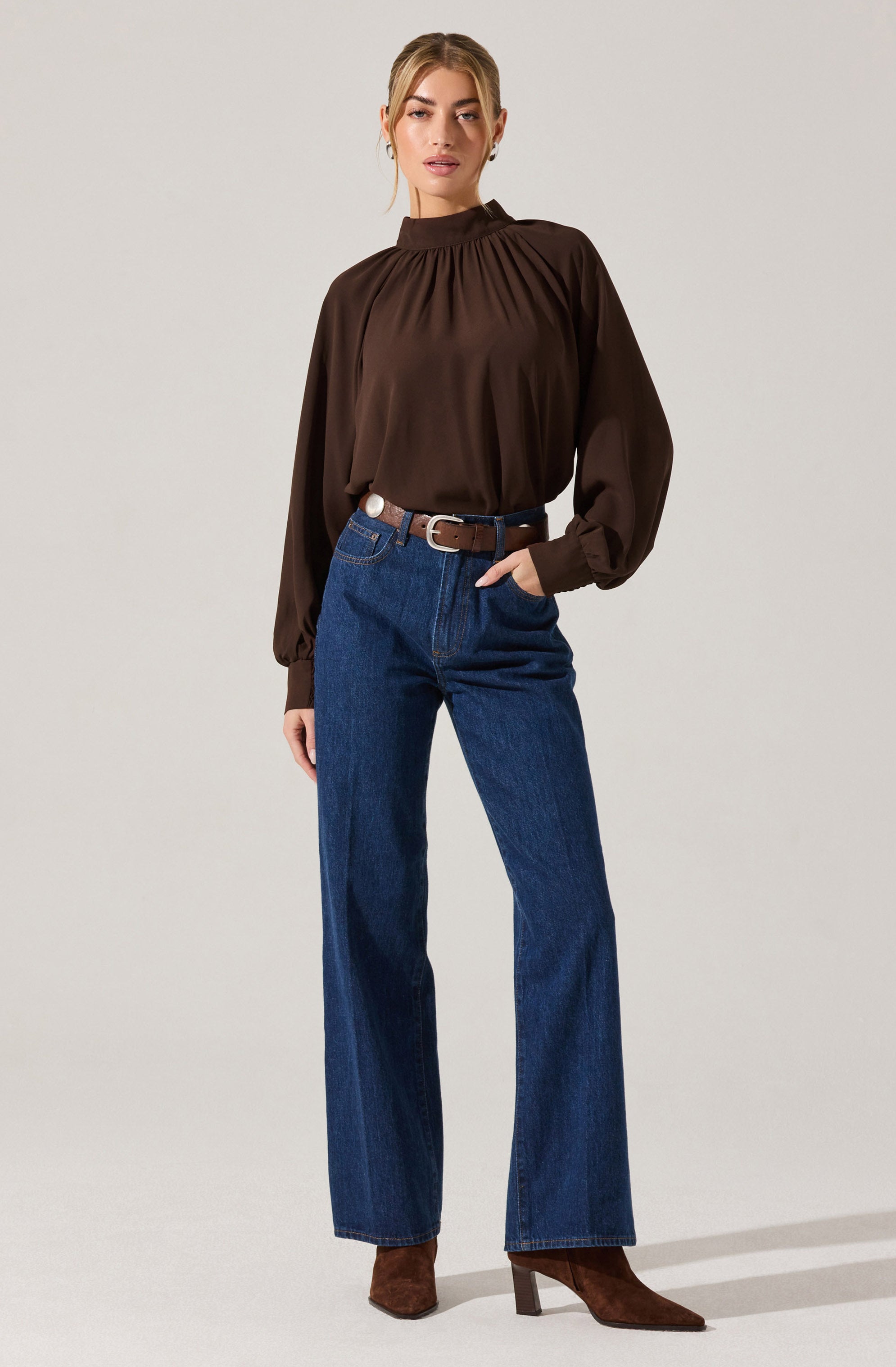 Sabelle Mock Neck Top