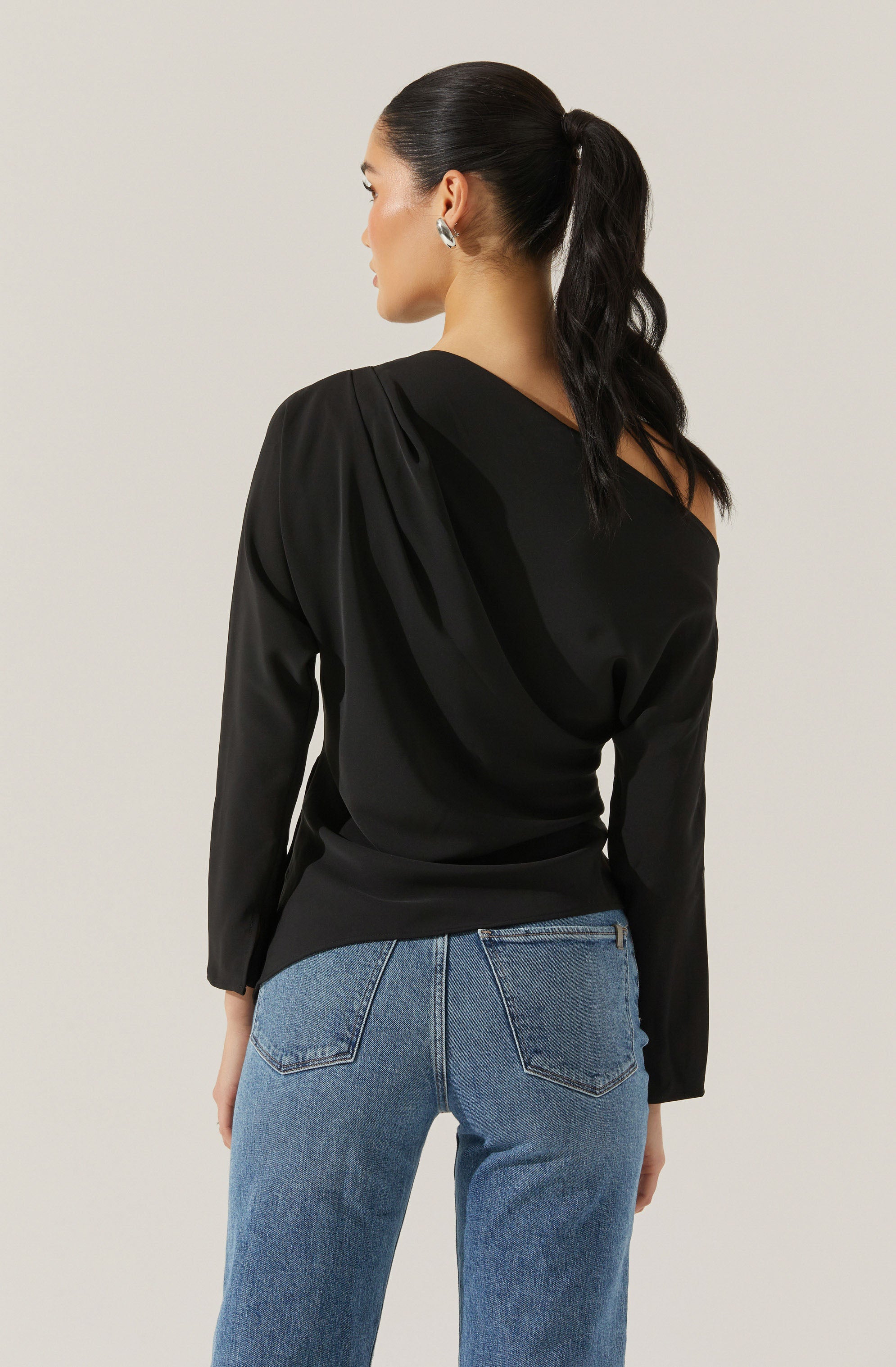 Orlia Off Shoulder Asymmetric Top