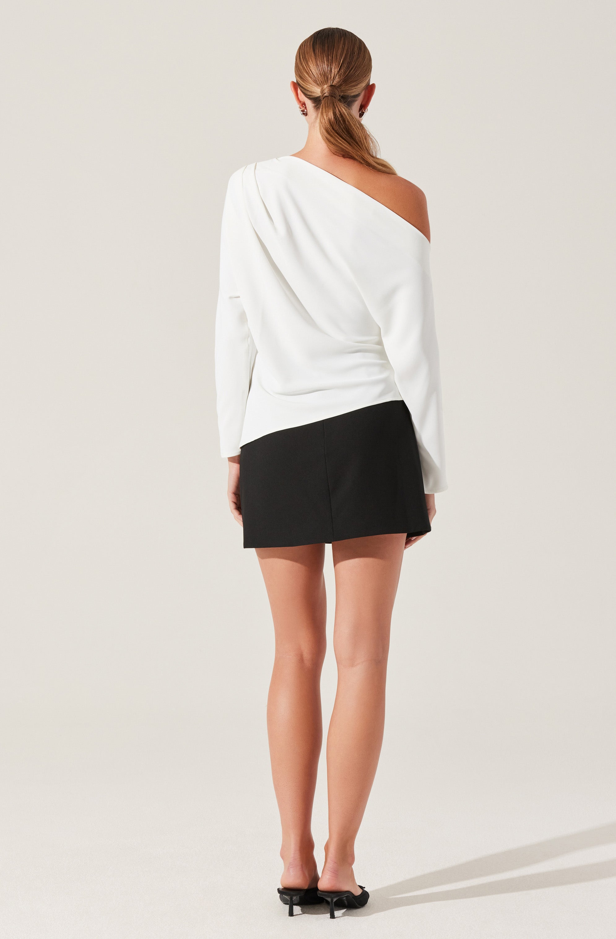Orlia Off Shoulder Asymmetric Top