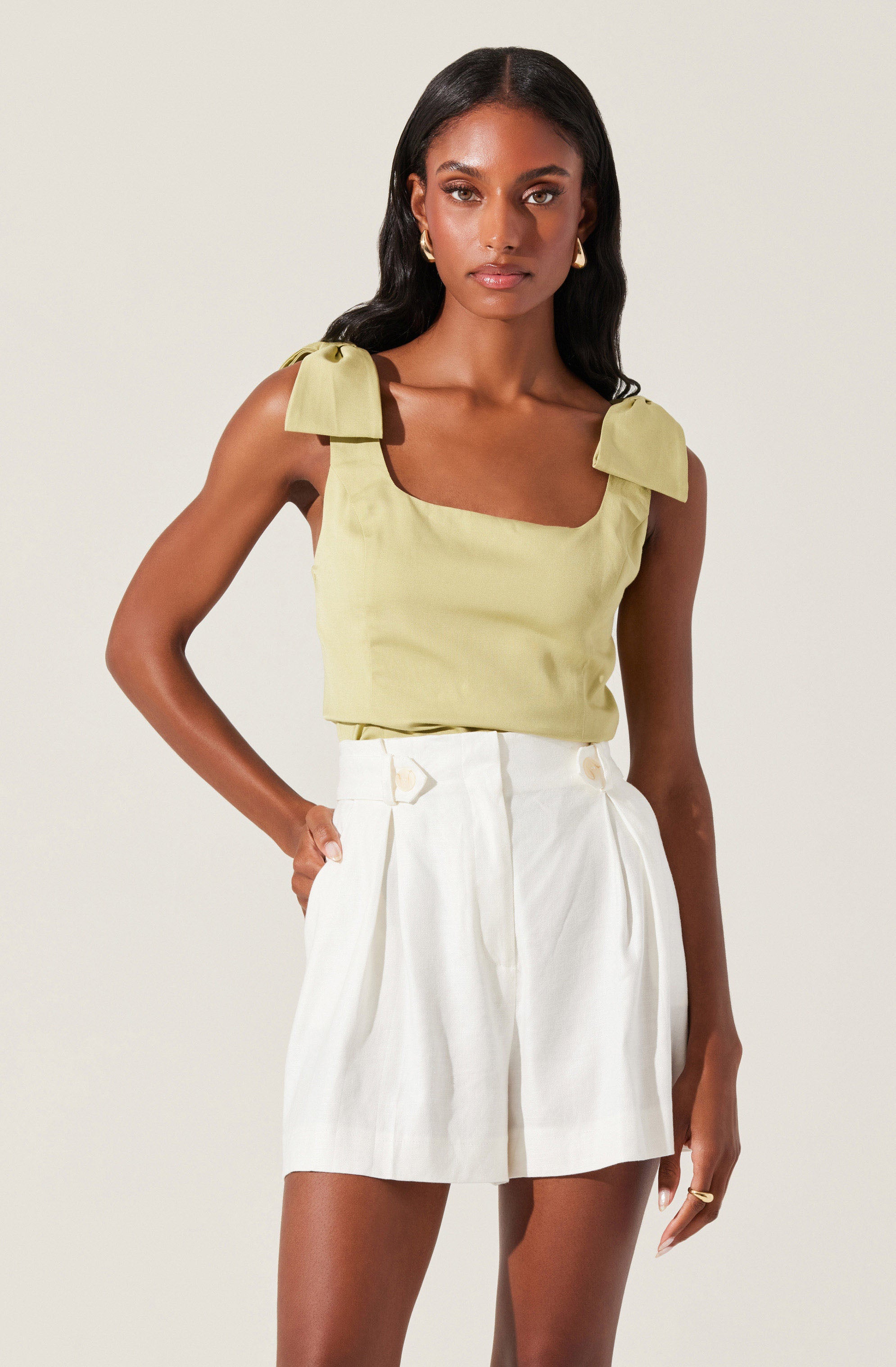 Jessica Bow Detail Sleeveless Top